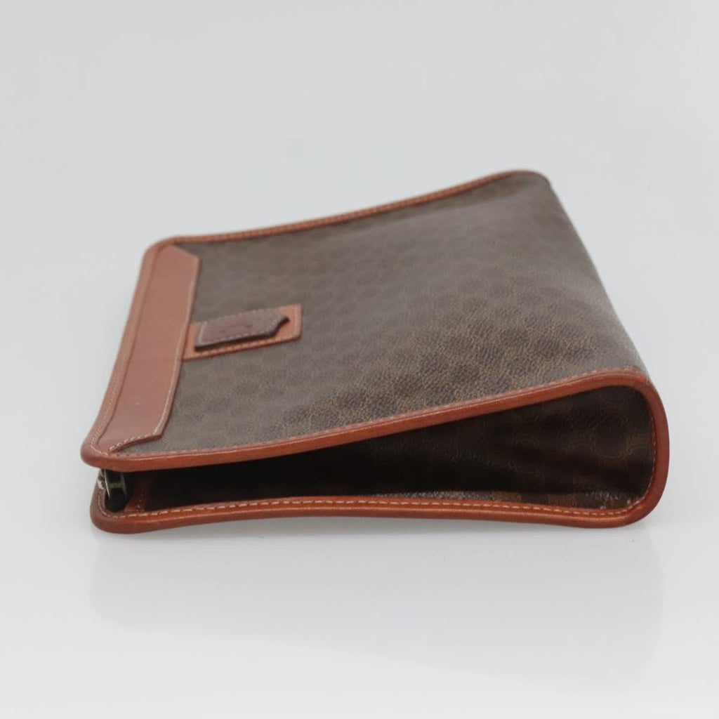 Celine Monogram Brown Leather Clutch