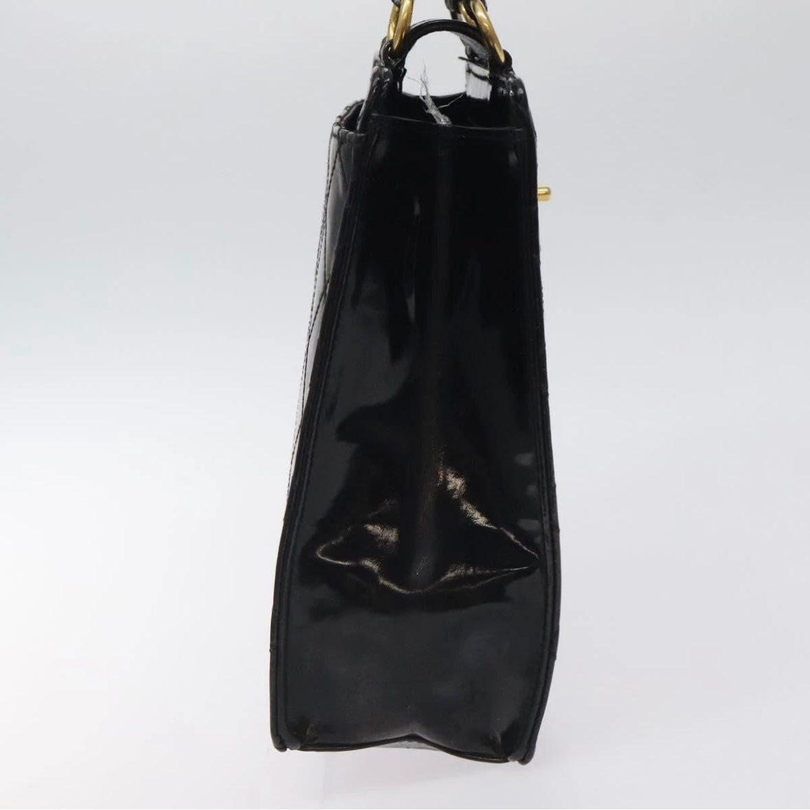Chanel black patent handbag