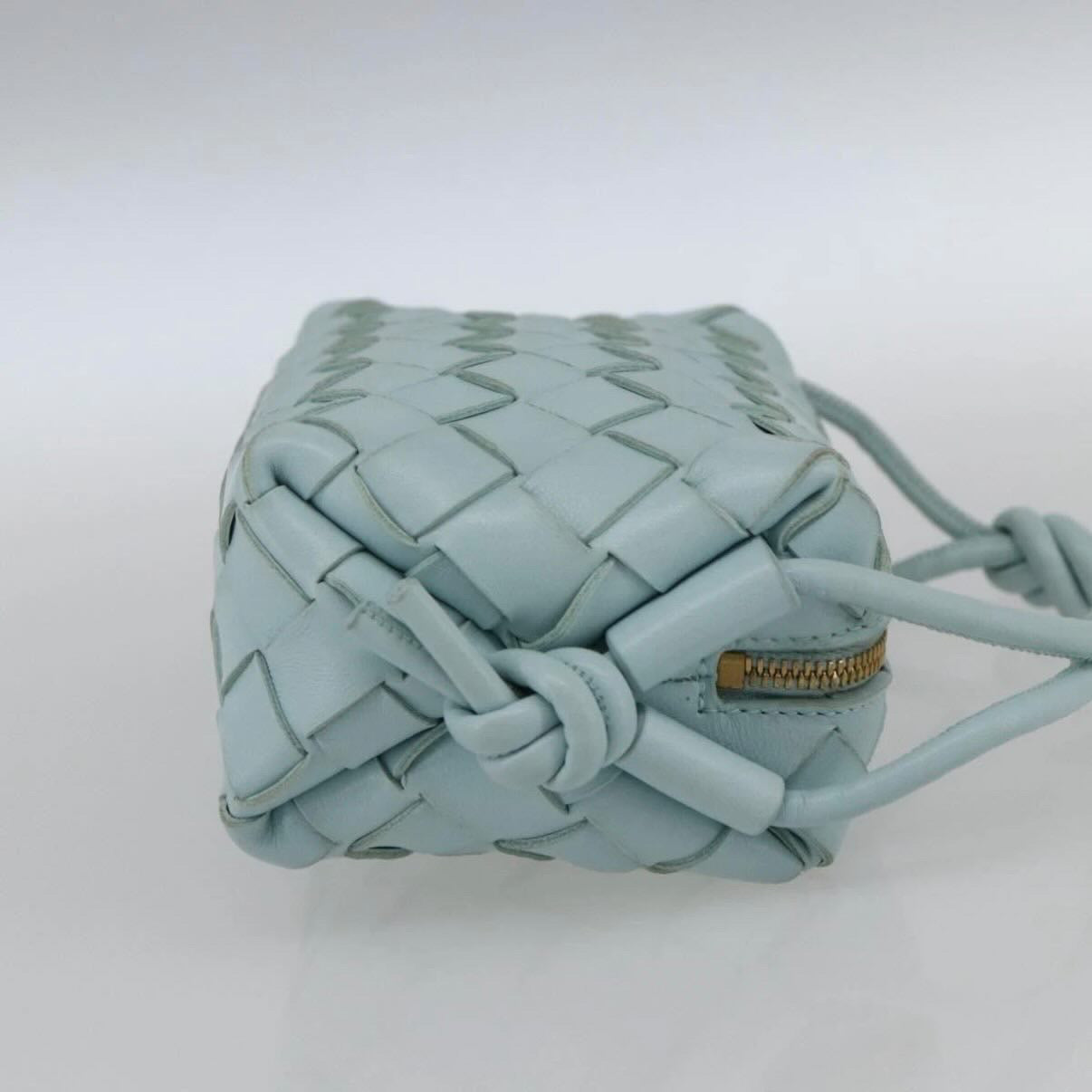 Bottega Veneta Blue Mini Crossbody Bag