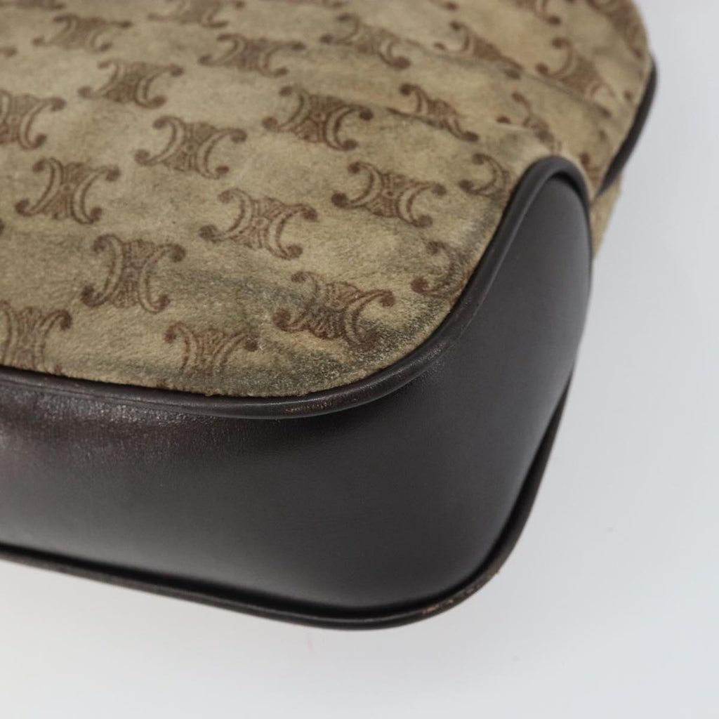 Celine Brown Suede Shoulder Bag