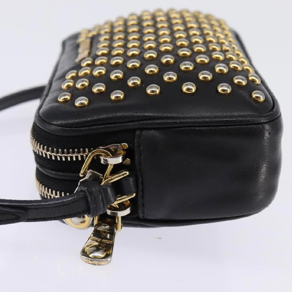Miu Miu Black Studded Handbag