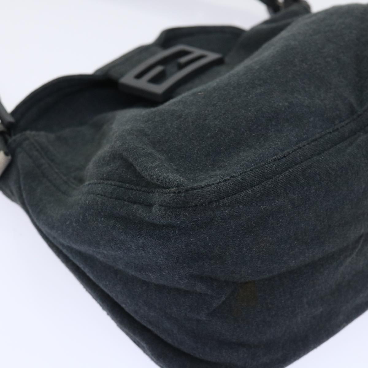 Fendi Grey Rounded Baguette