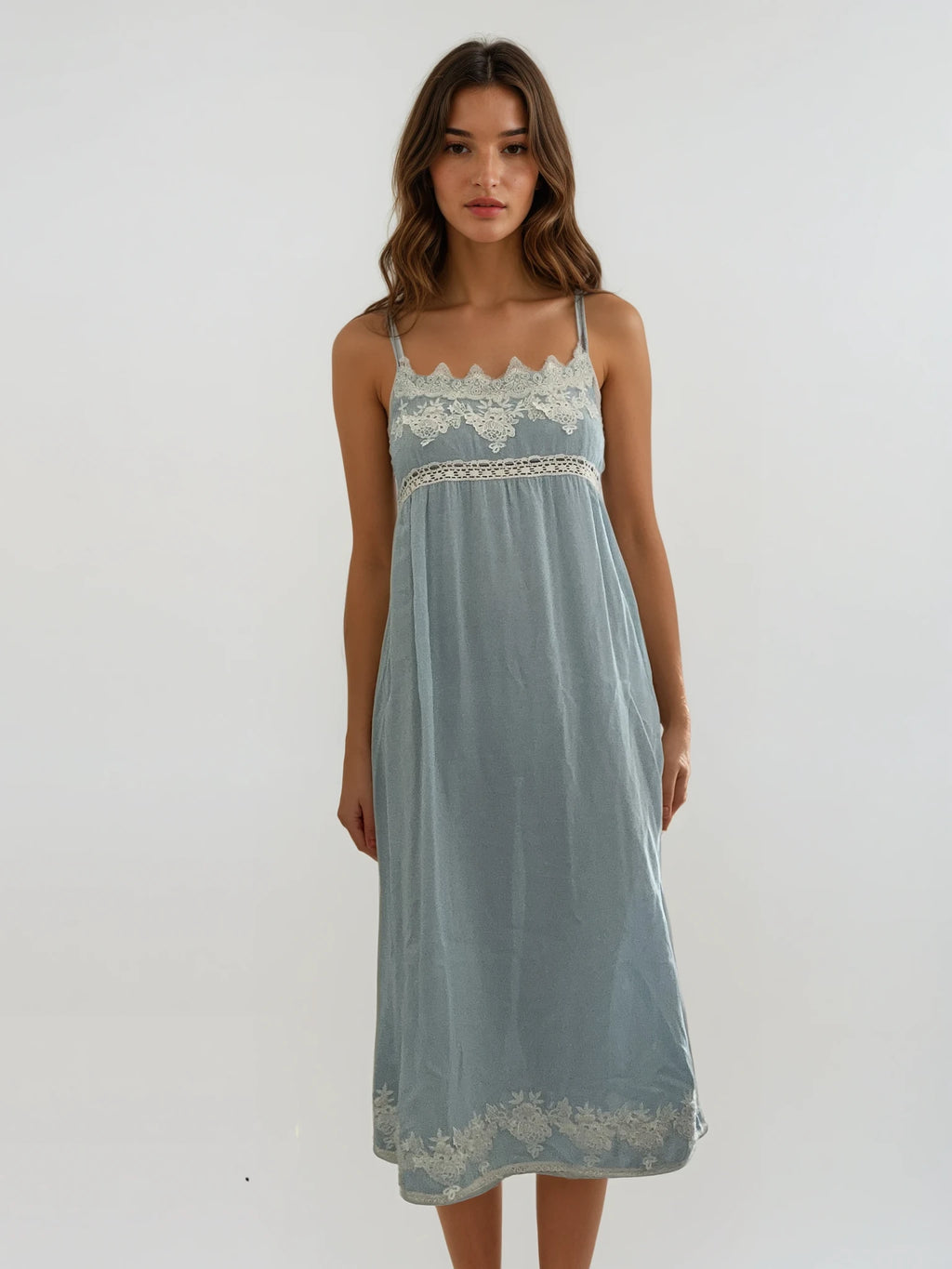 Blumarine Blue Midi Dress