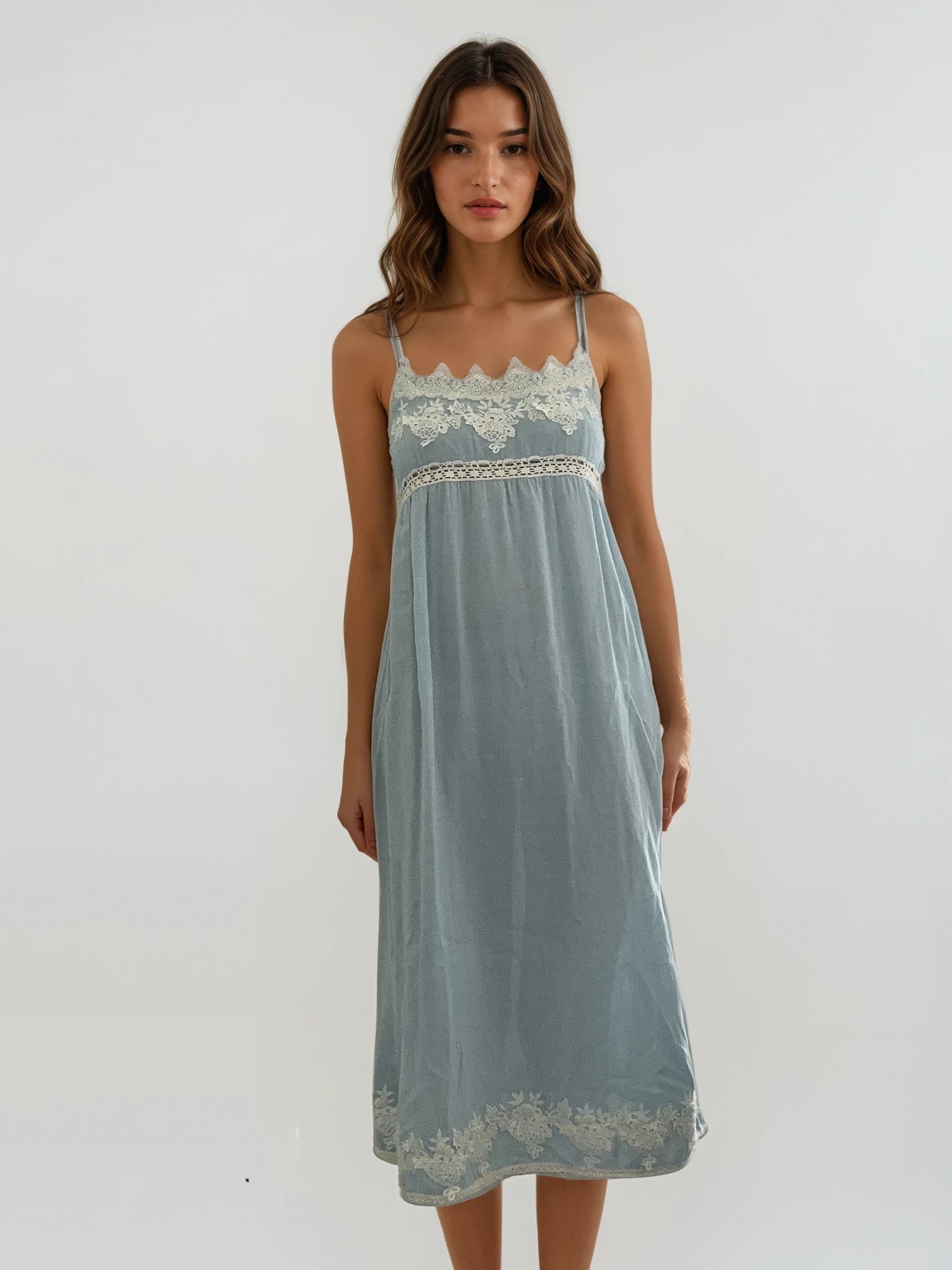Blumarine Blue Midi Dress