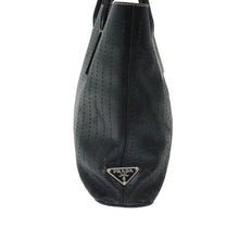 Load image into Gallery viewer, Prada Black Preforated Tote
