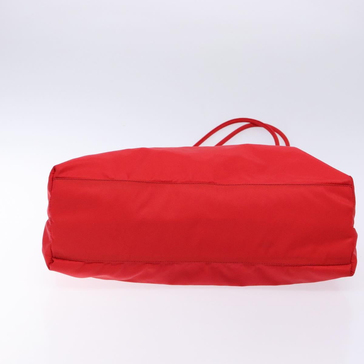 Prada Red Nylon Tote