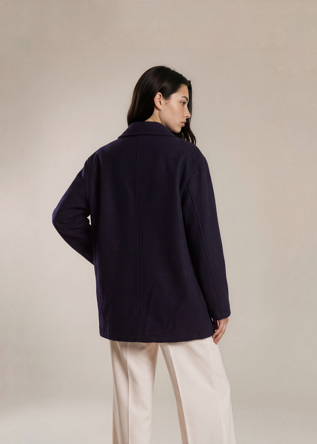 Ralph Lauren Navy Wool Coat
