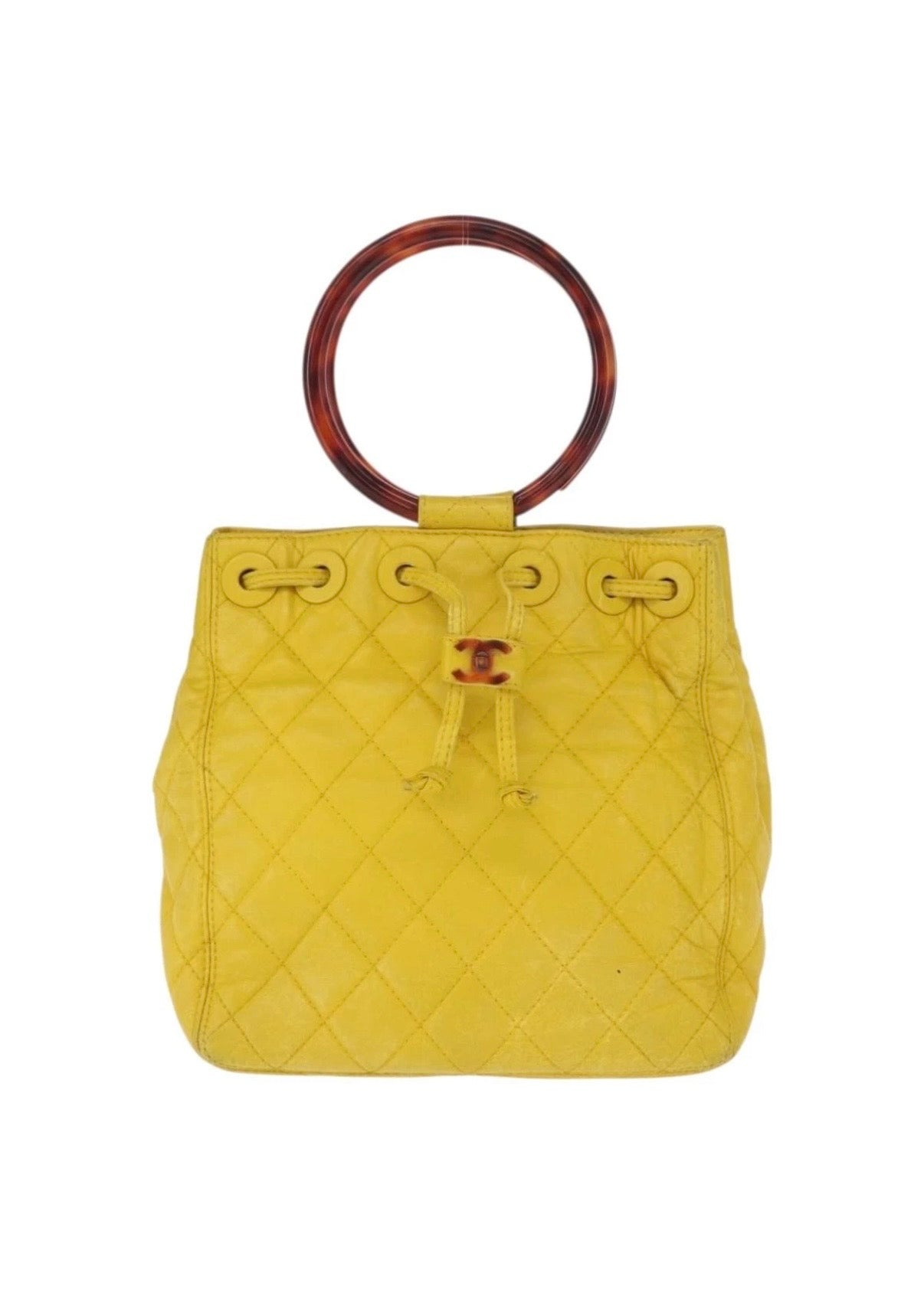 Chanel Yellow Handbag