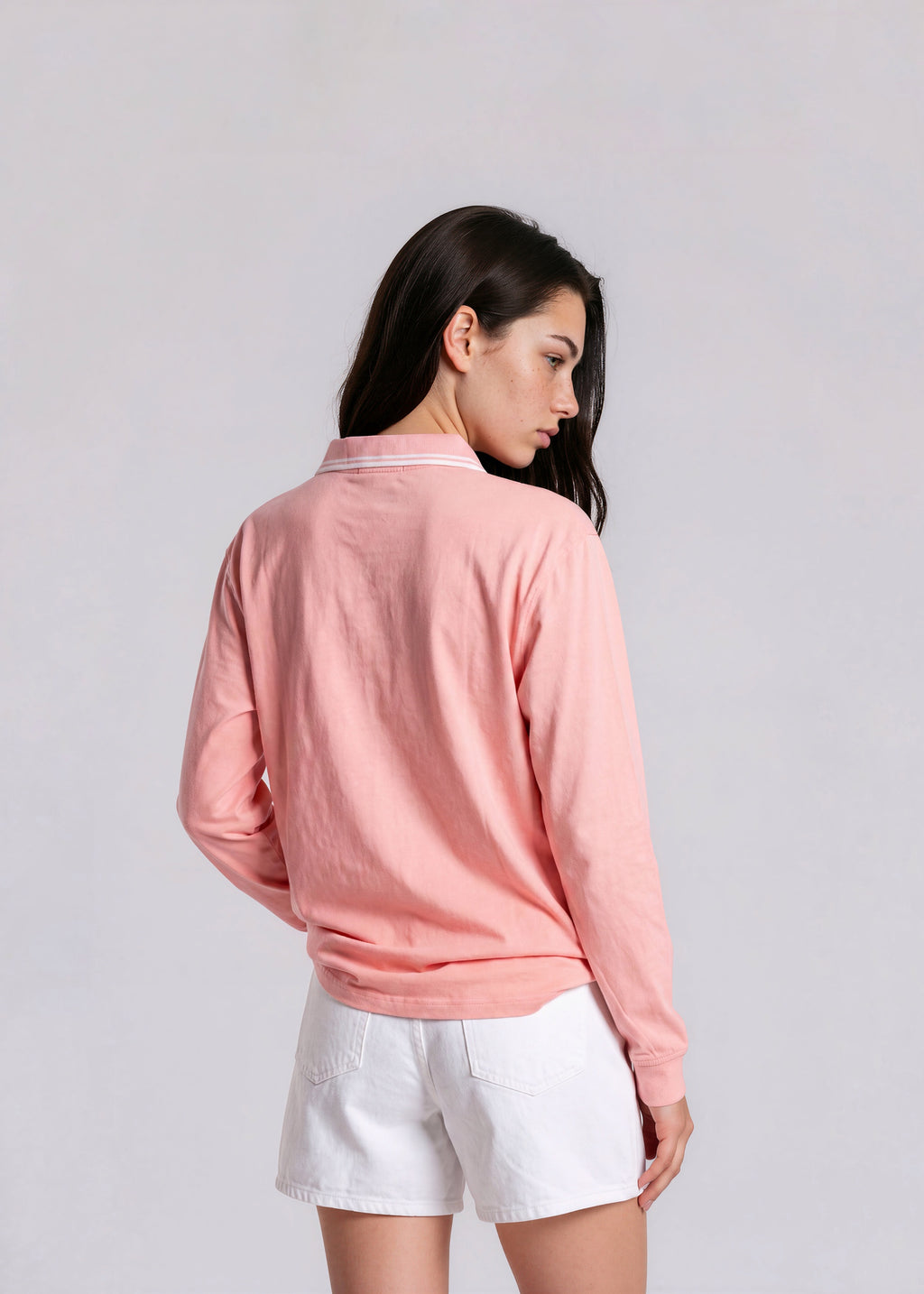 YSL Pink Collared Polo