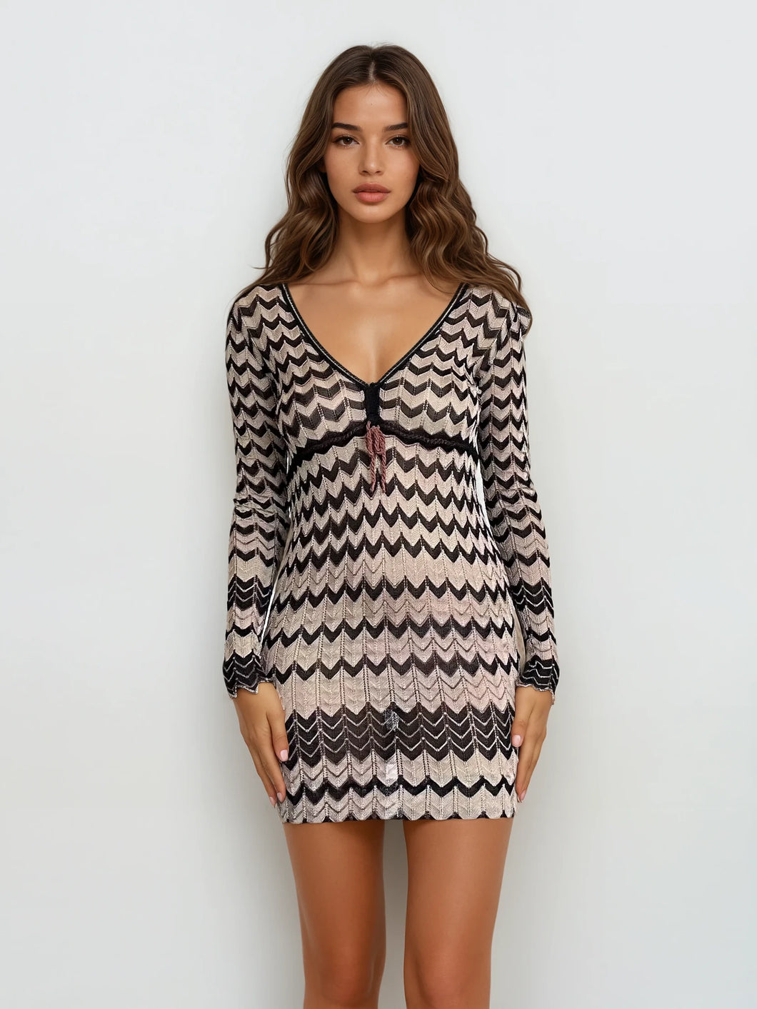 Missoni Long Sleeve Mini Dress