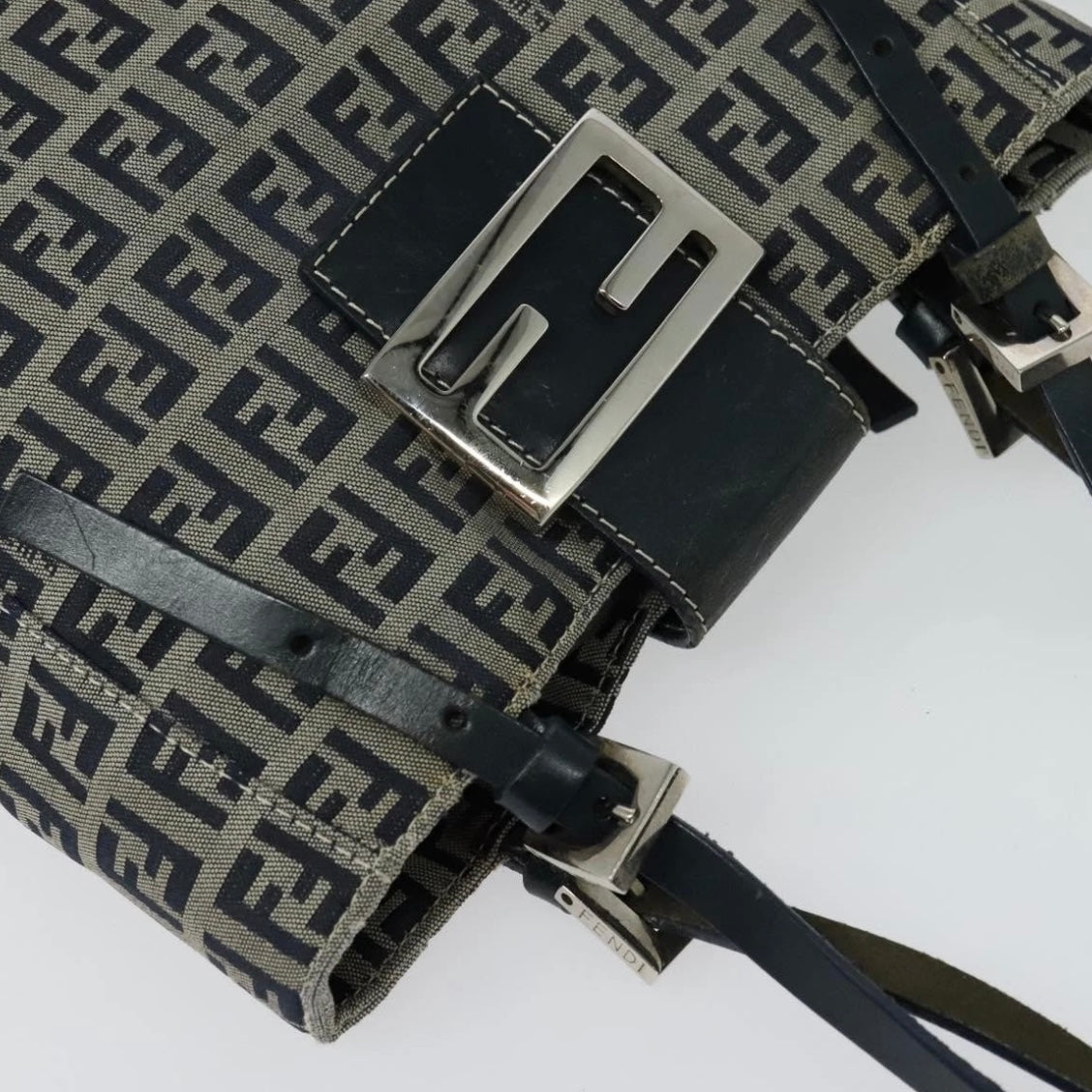 Fendi Navy Zucchino Tote