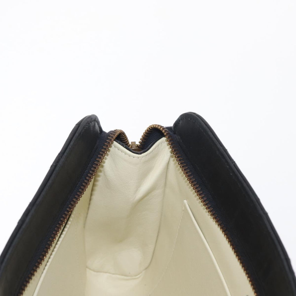 Chanel Black Leather Clutch