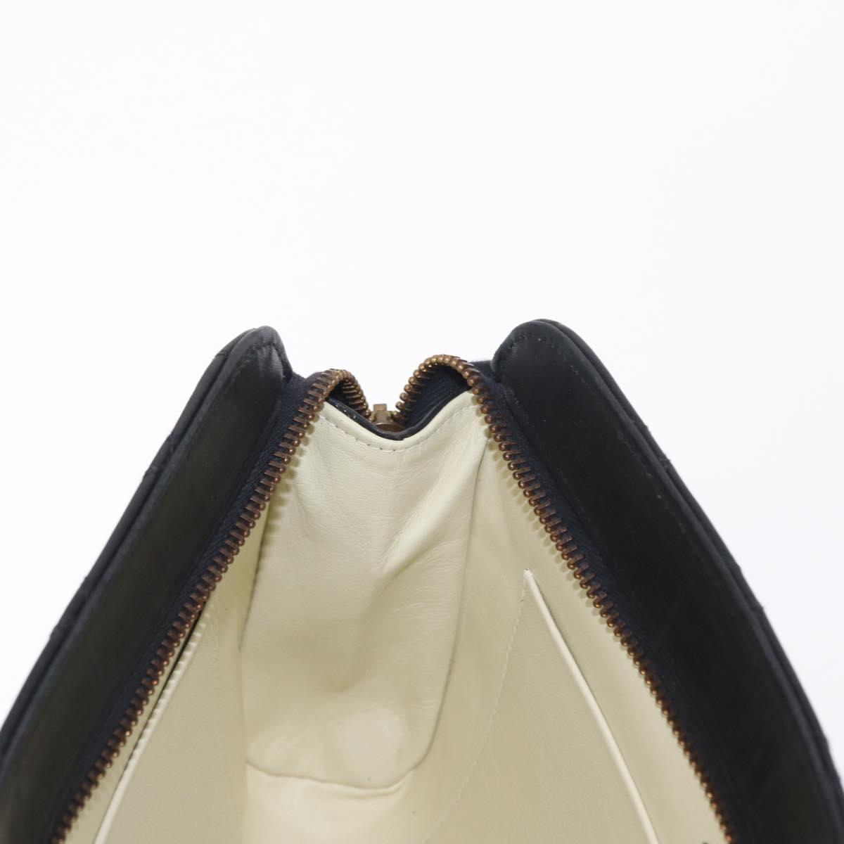 Chanel Black Leather Clutch