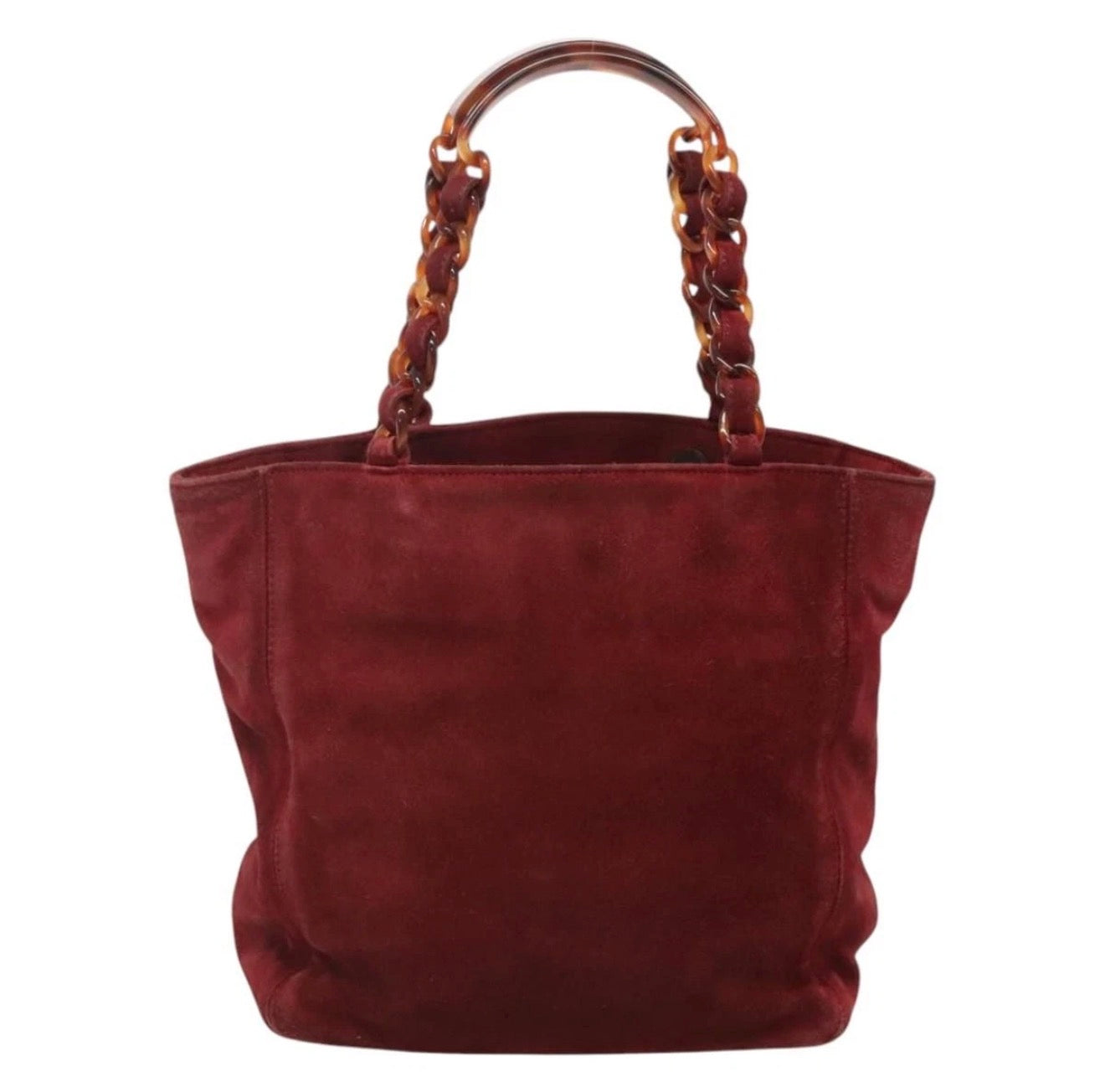 Chanel Red Suede Tote