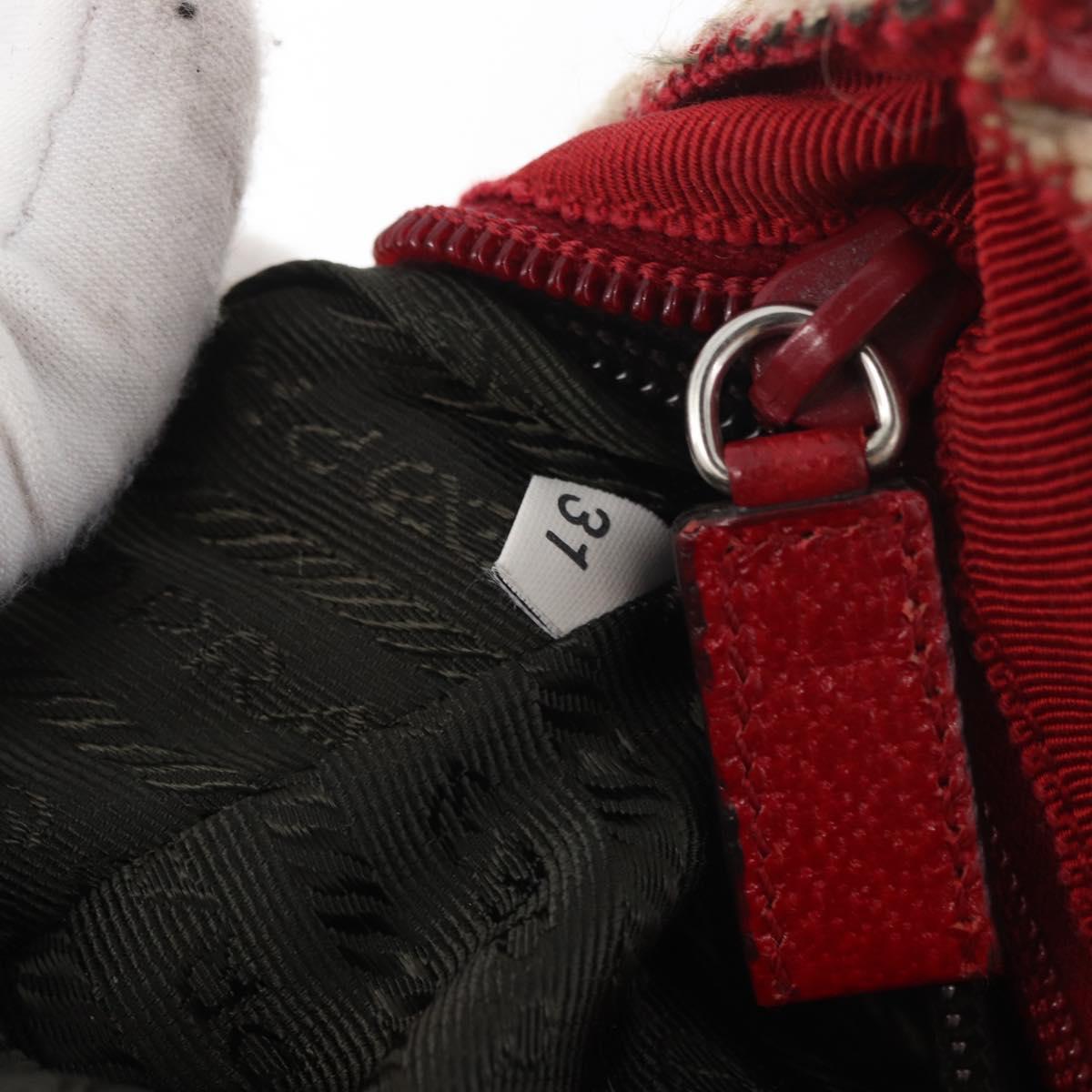 Prada Red Tweed Handbag