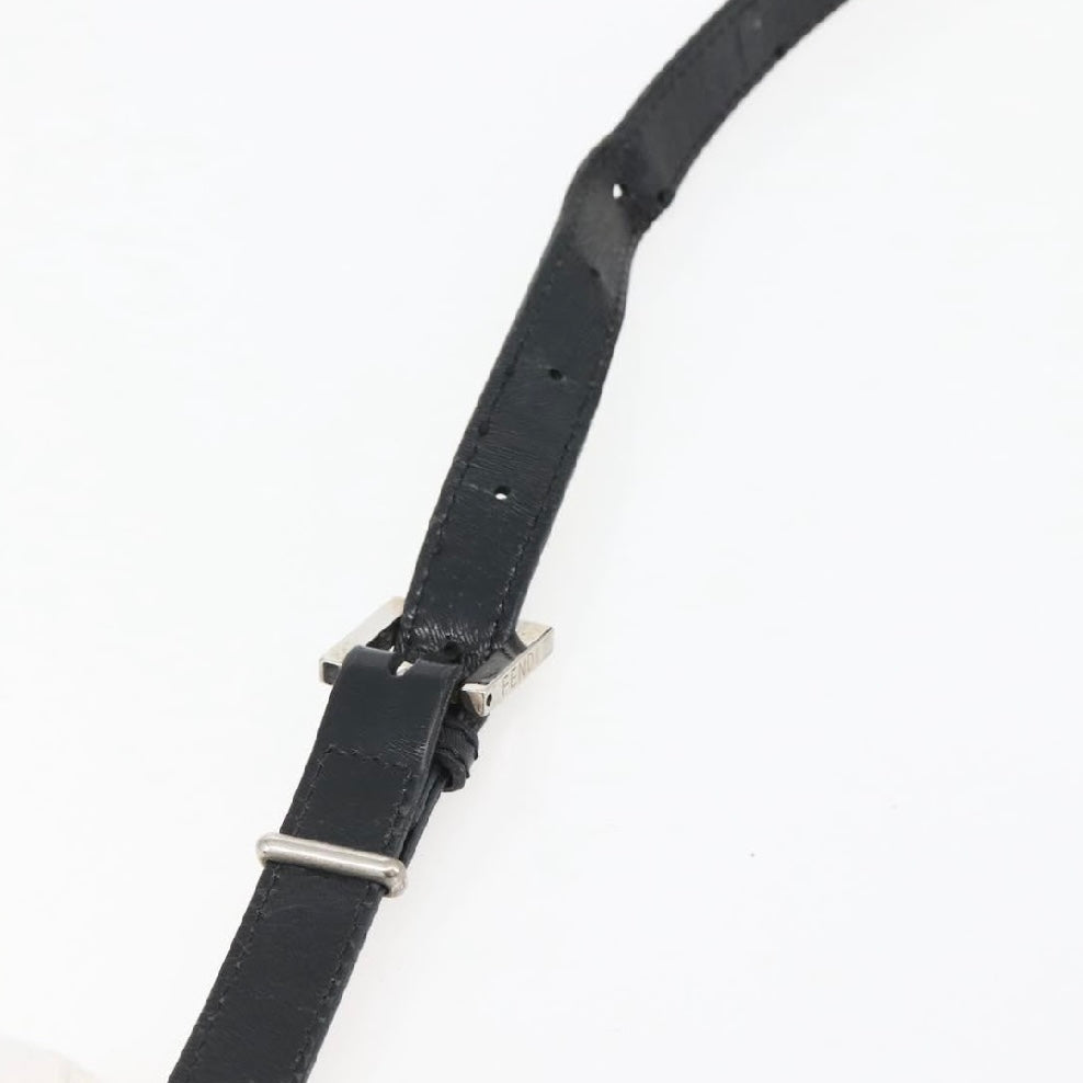 Fendi Black Monogram Crossbody Baguette