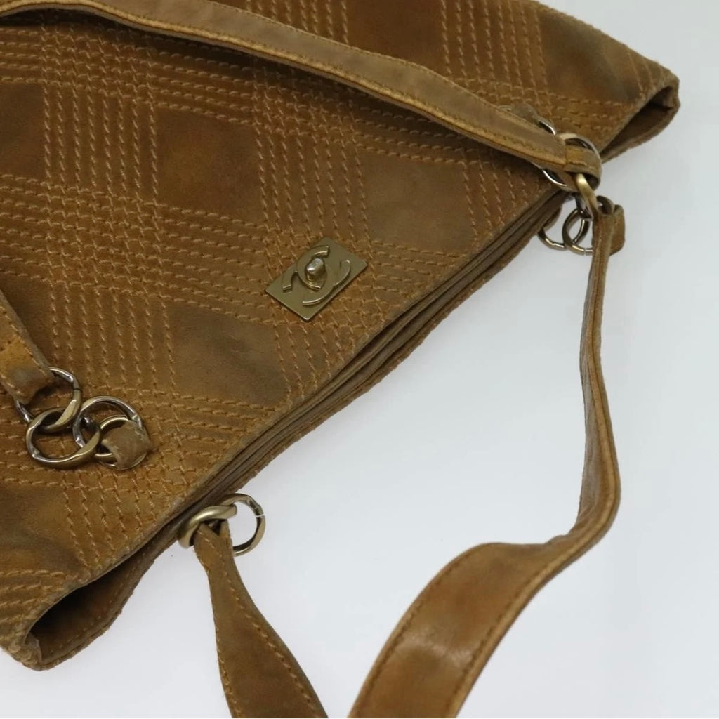 Chanel Tan Suede Tote