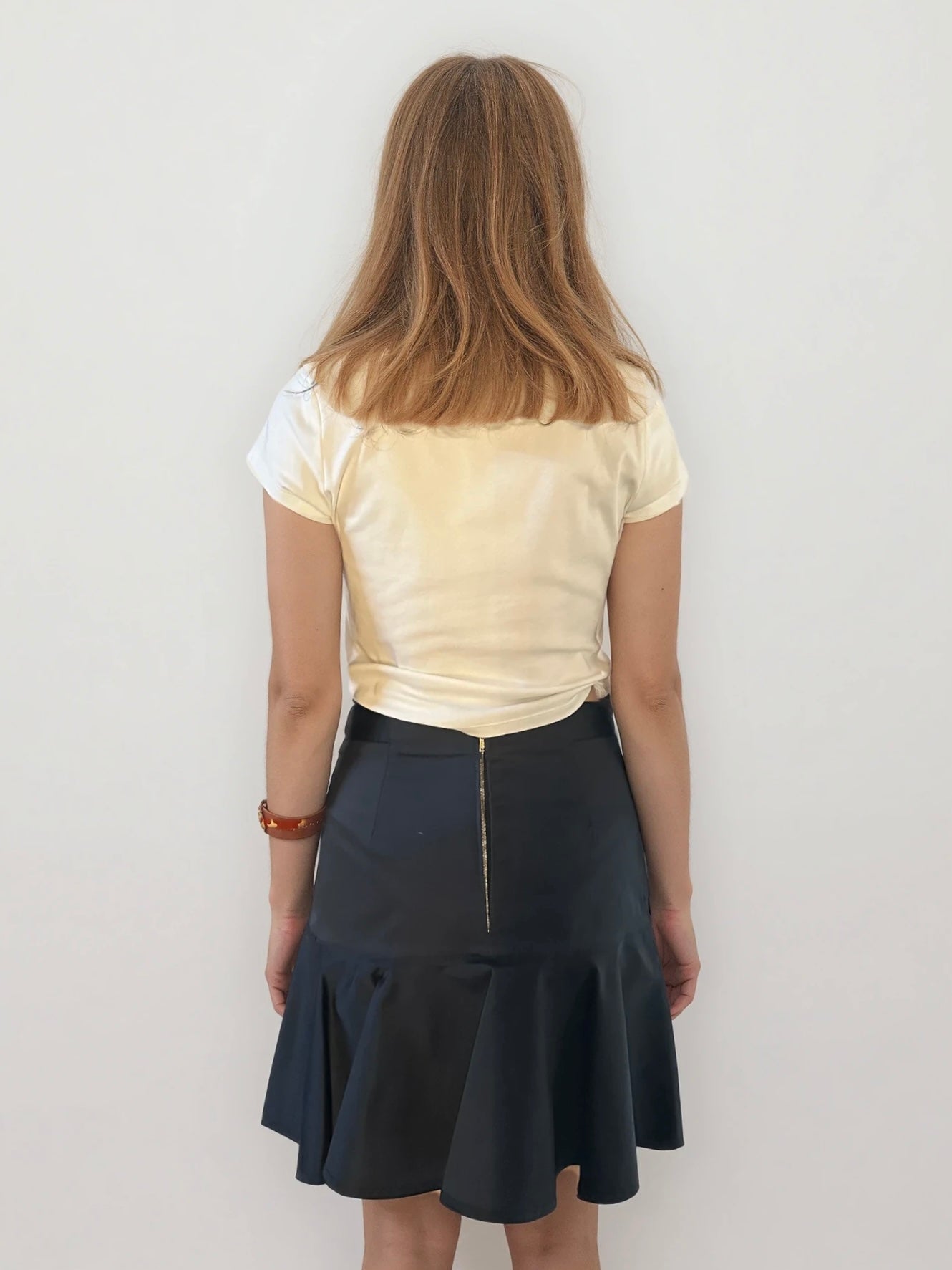 Louis Vuitton Pleated Black Skirt