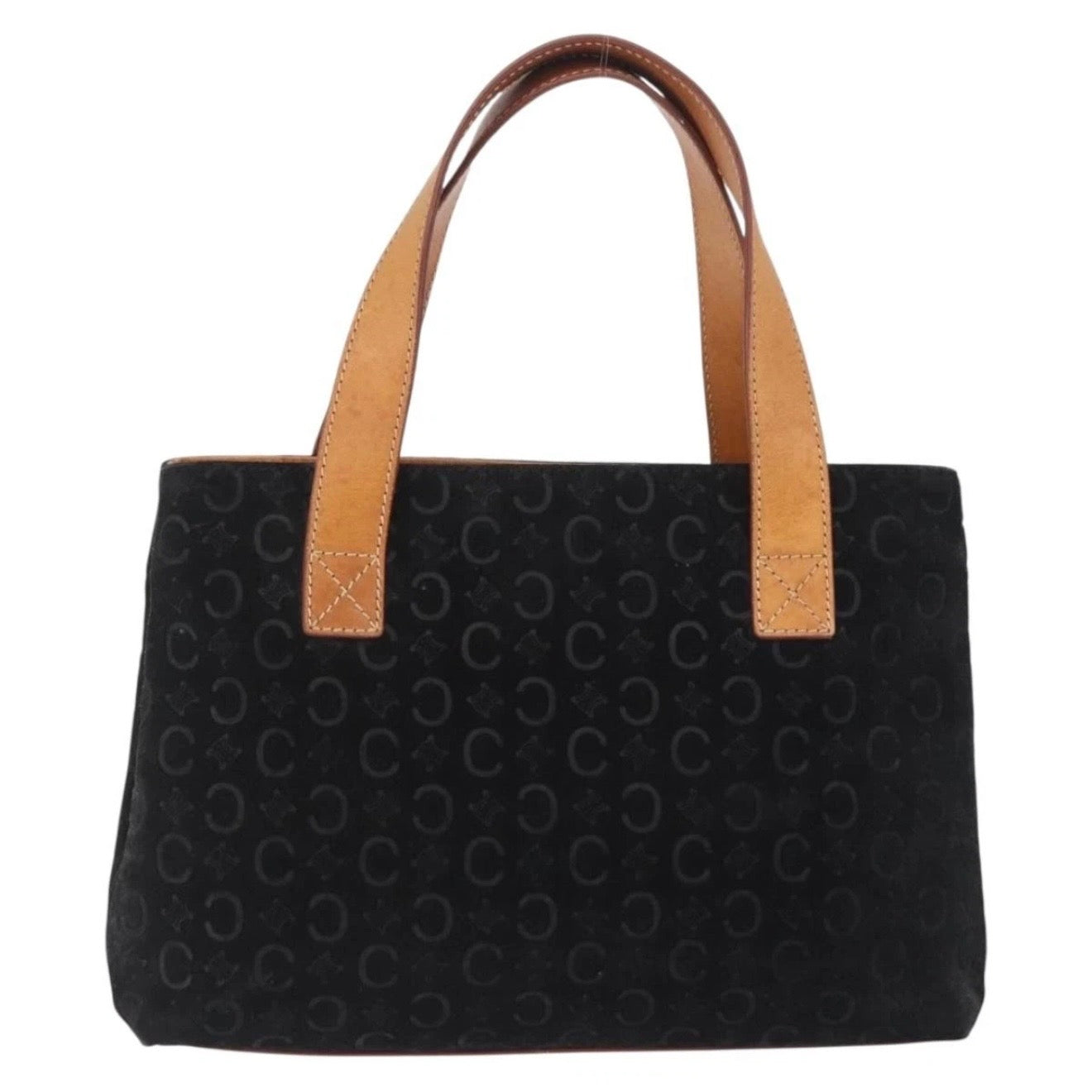 Celine Black Monogram Suede Handbag