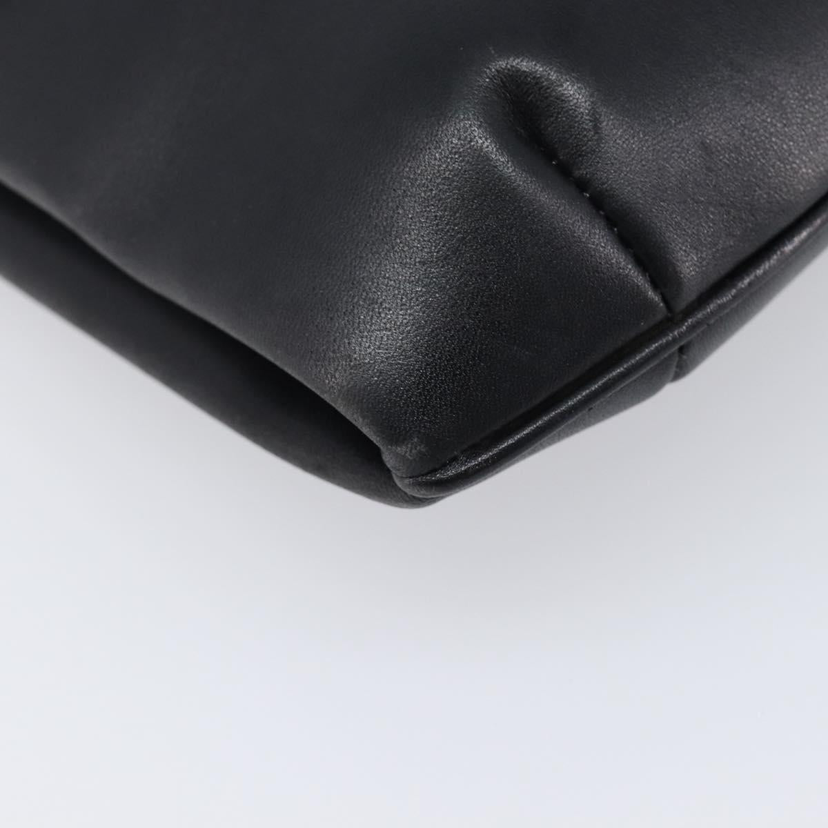 Celine Black Leather Chain Shoulder Bag