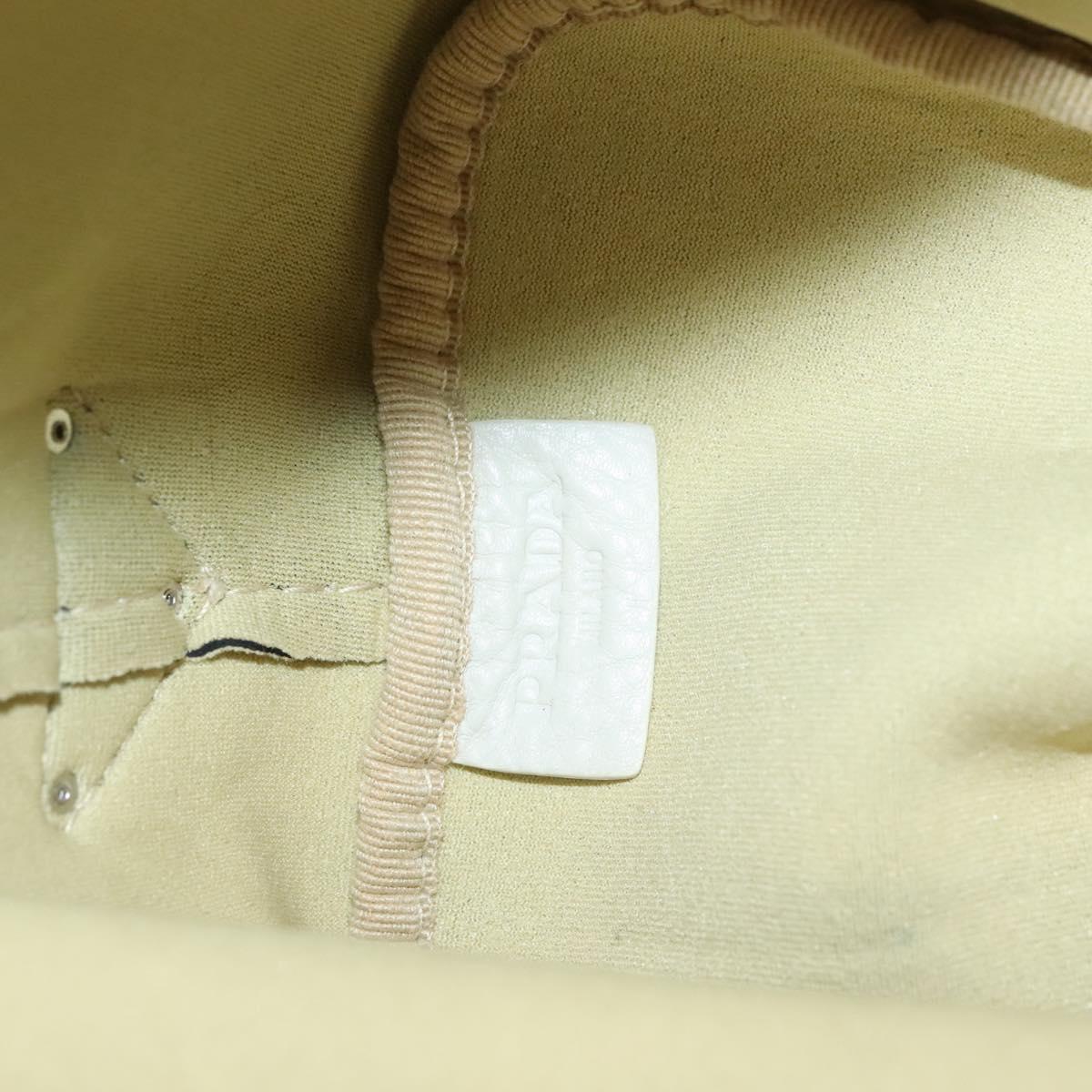 Prada Tan Logo Scuba Tote