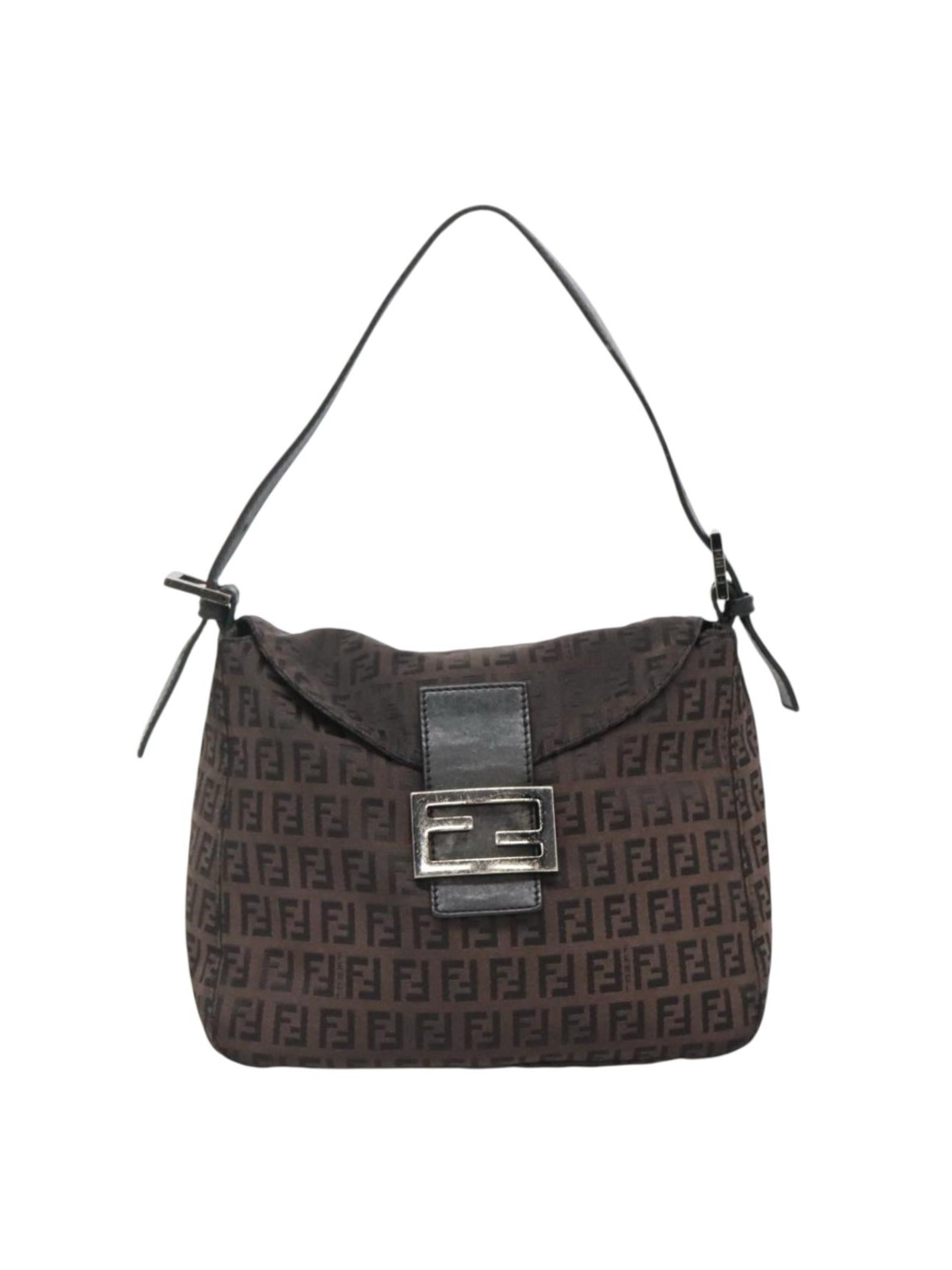 Fendi Brown Zucchino Mama Baguette