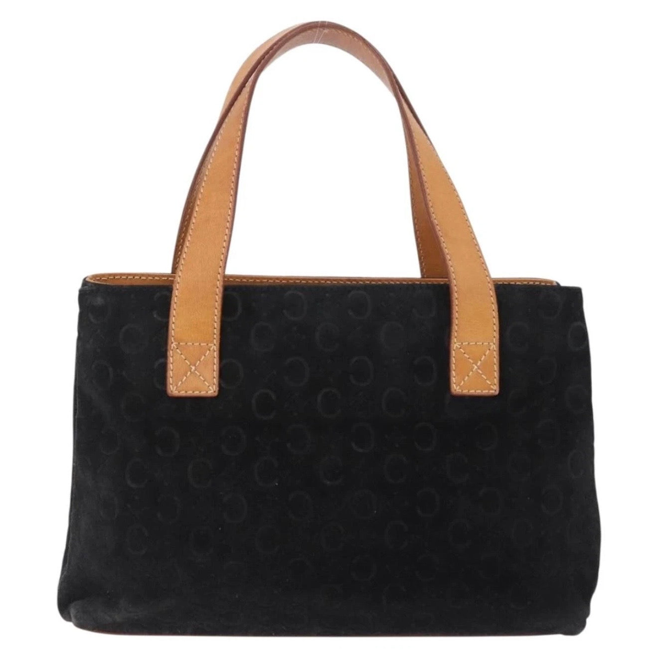 Celine Black Monogram Suede Handbag