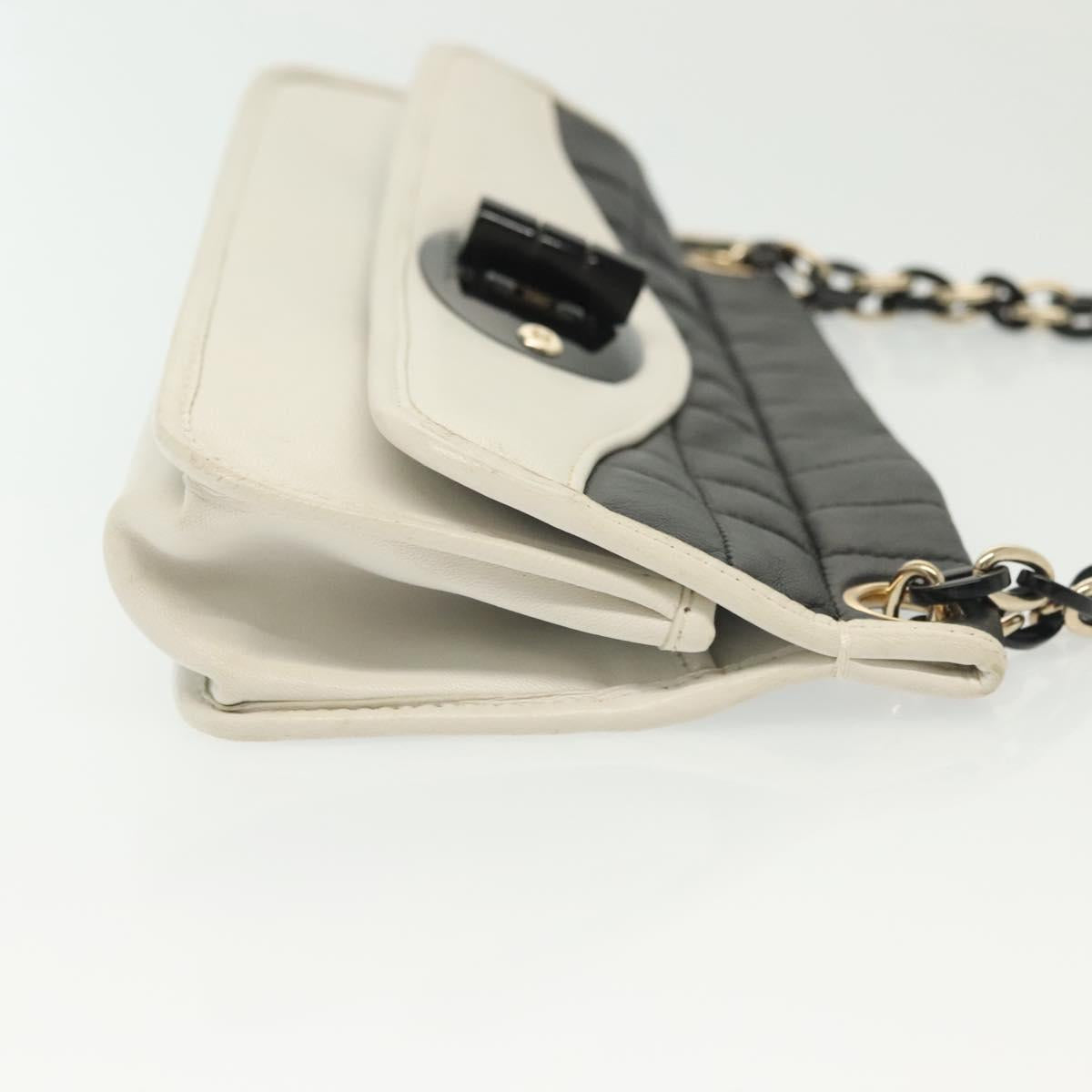 Chanel White & Black Shoulder Bag