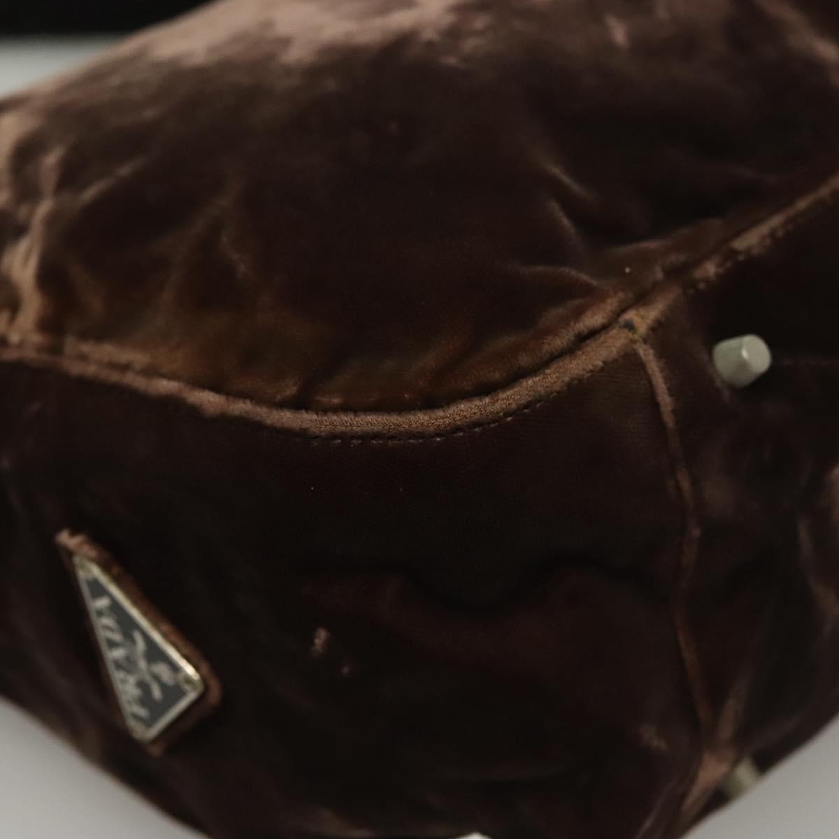 Prada Velour Brown Shoulder Bag