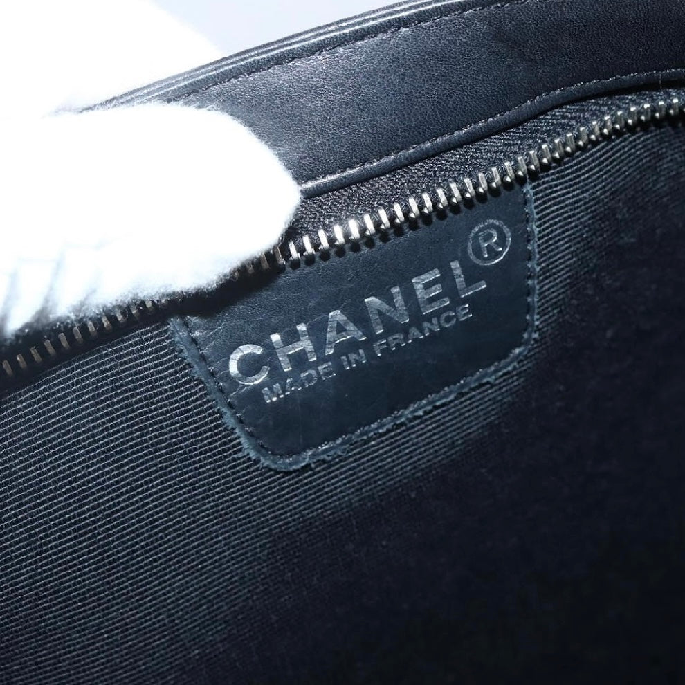 Chanel Black Leather Shoulder Bag
