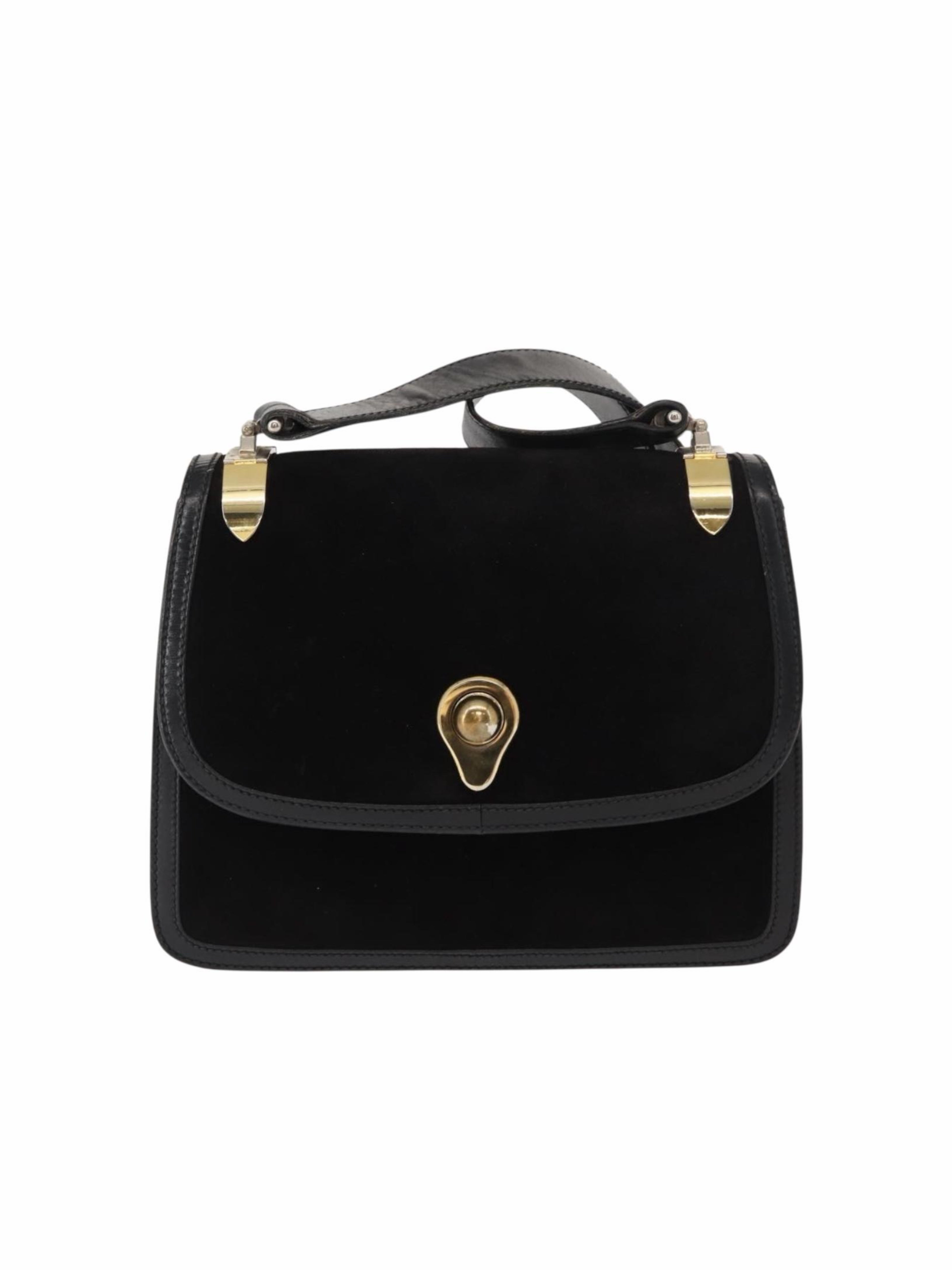 Gucci Black Suede Shoulder Bag