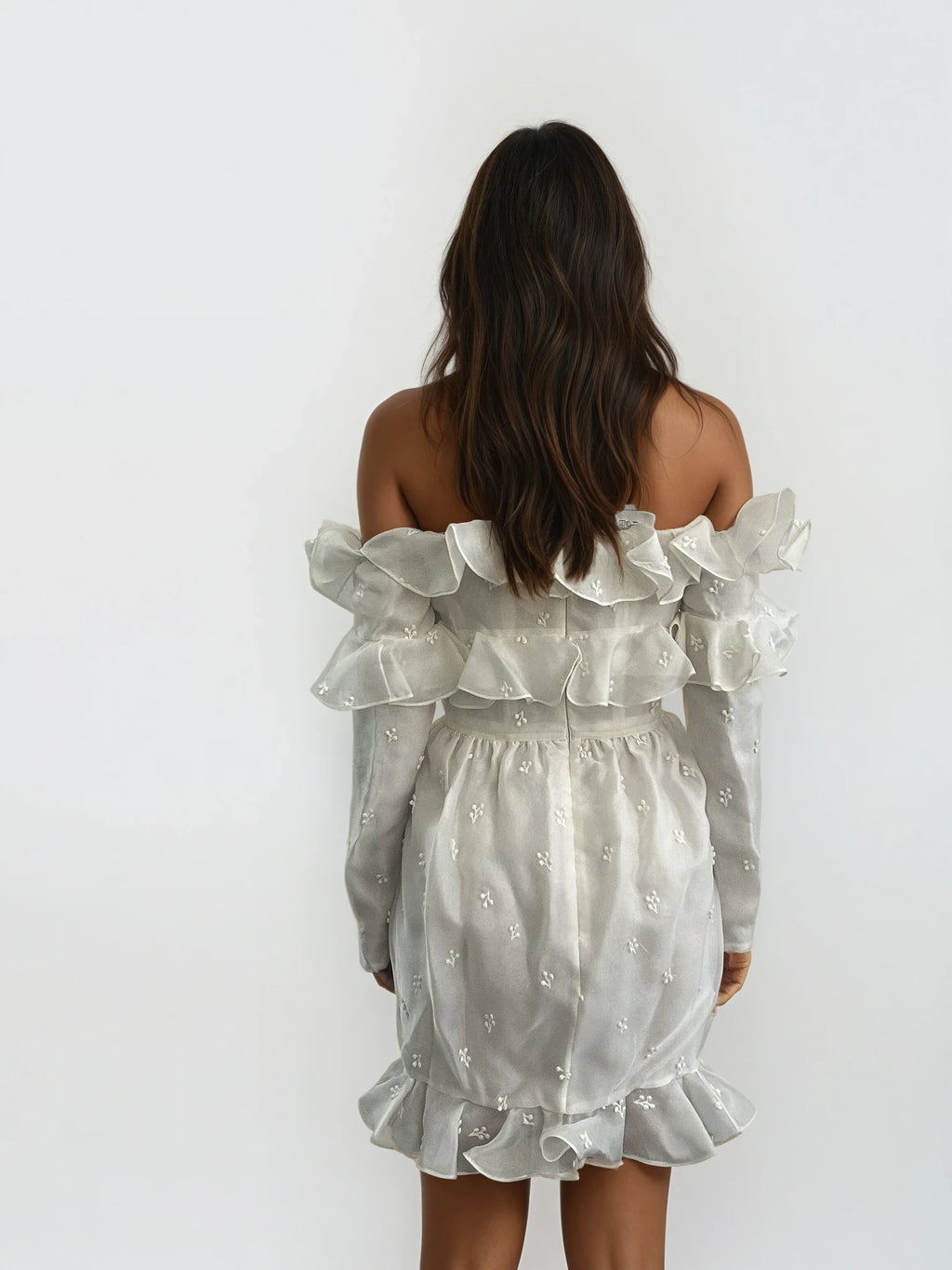 Giambattista Valli Ivory Ruffle iDress