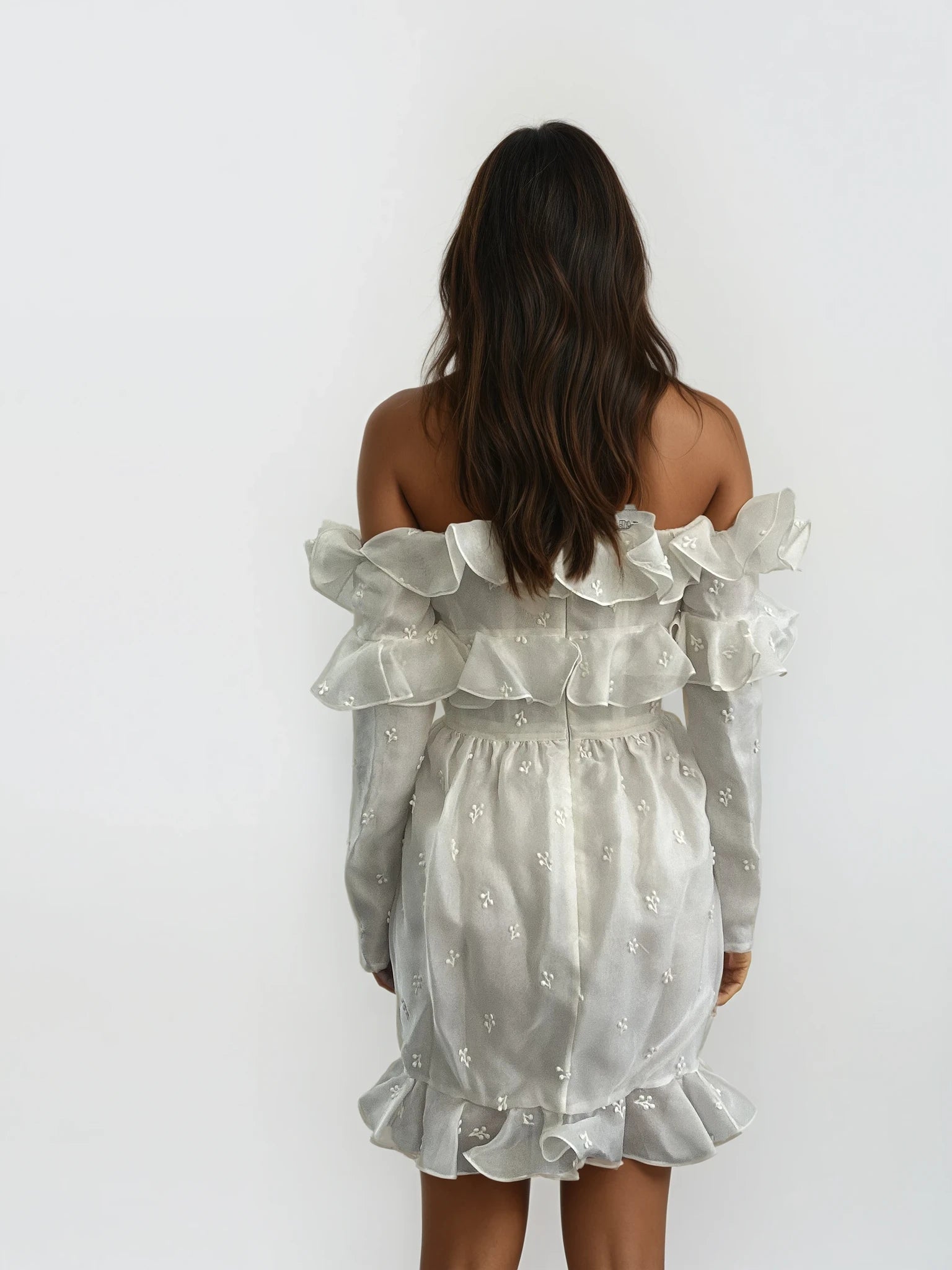 Giambattista Valli Ivory Ruffle iDress