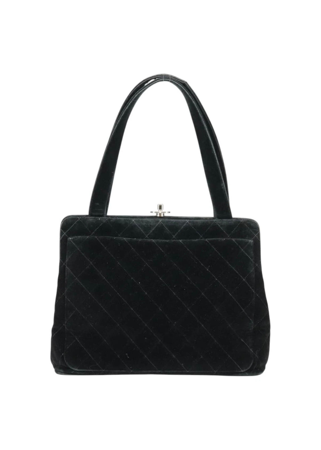 Chanel Black Velvet Handbag