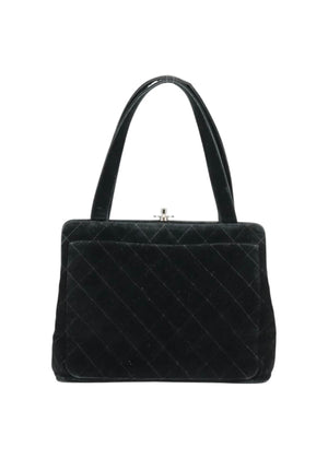 Chanel Black Velvet Handbag