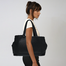 Load image into Gallery viewer, Bottega Veneta Intrecciato Black Tote
