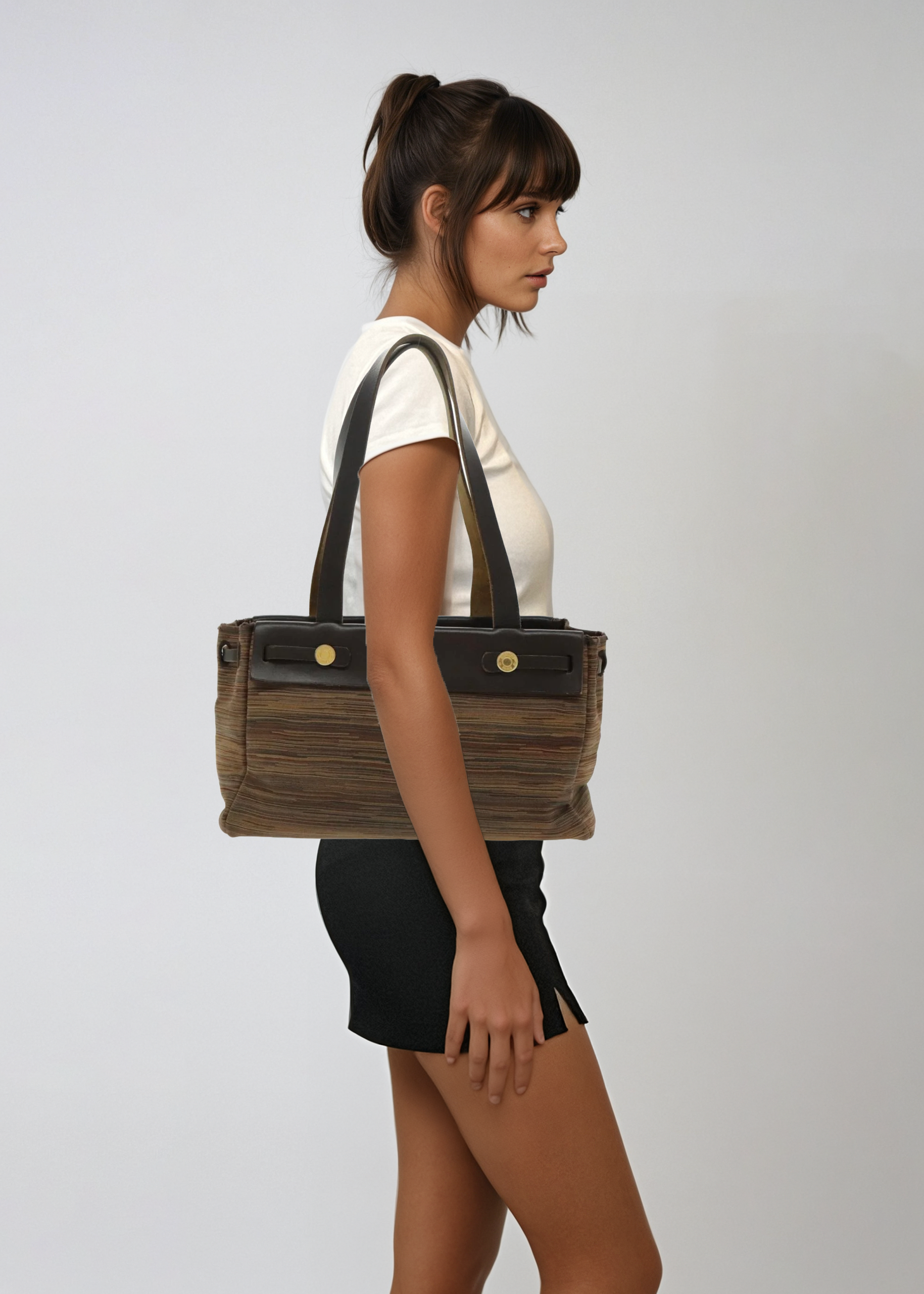 Hermès Herbag Green and Brown