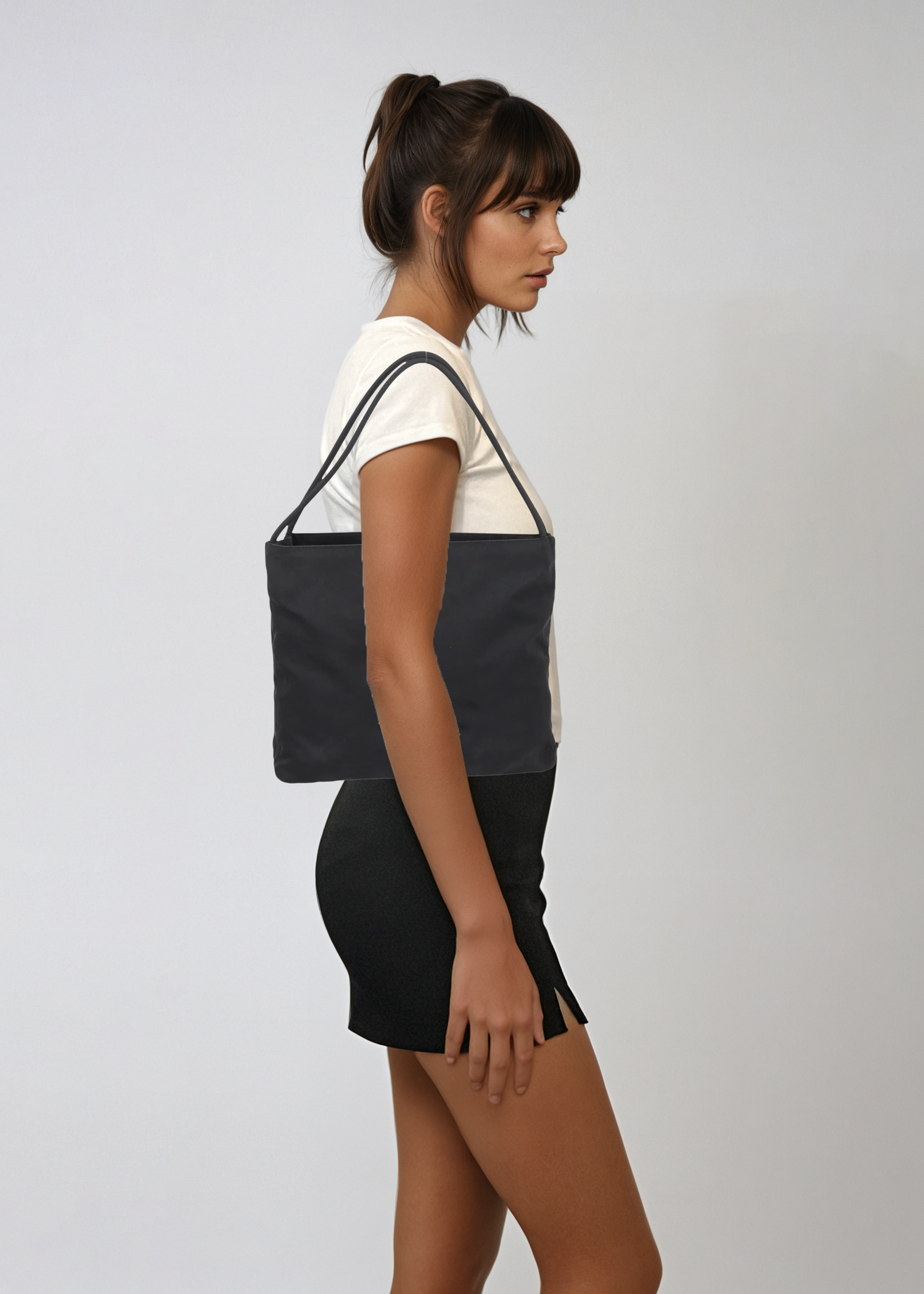 Prada Black Nylon Tote