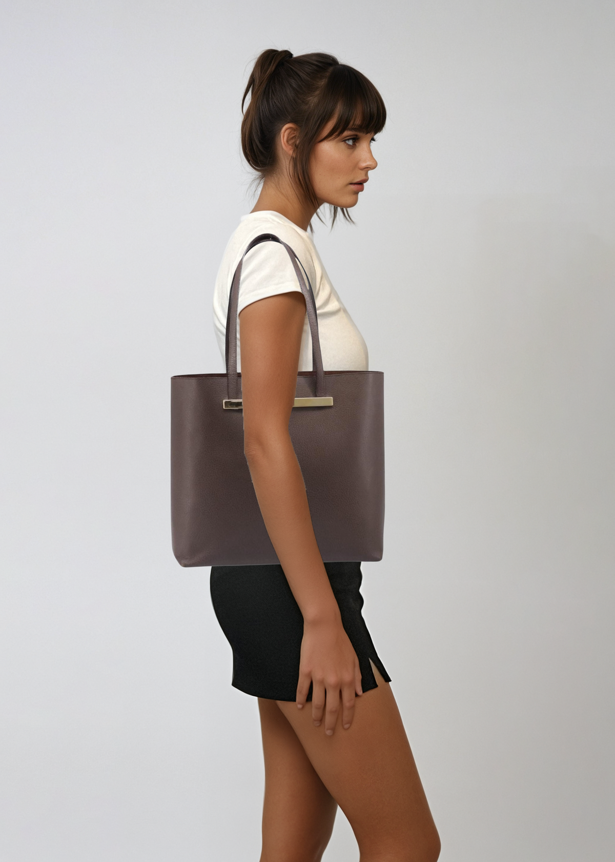 Gucci Tom Ford Brown Suede Tote