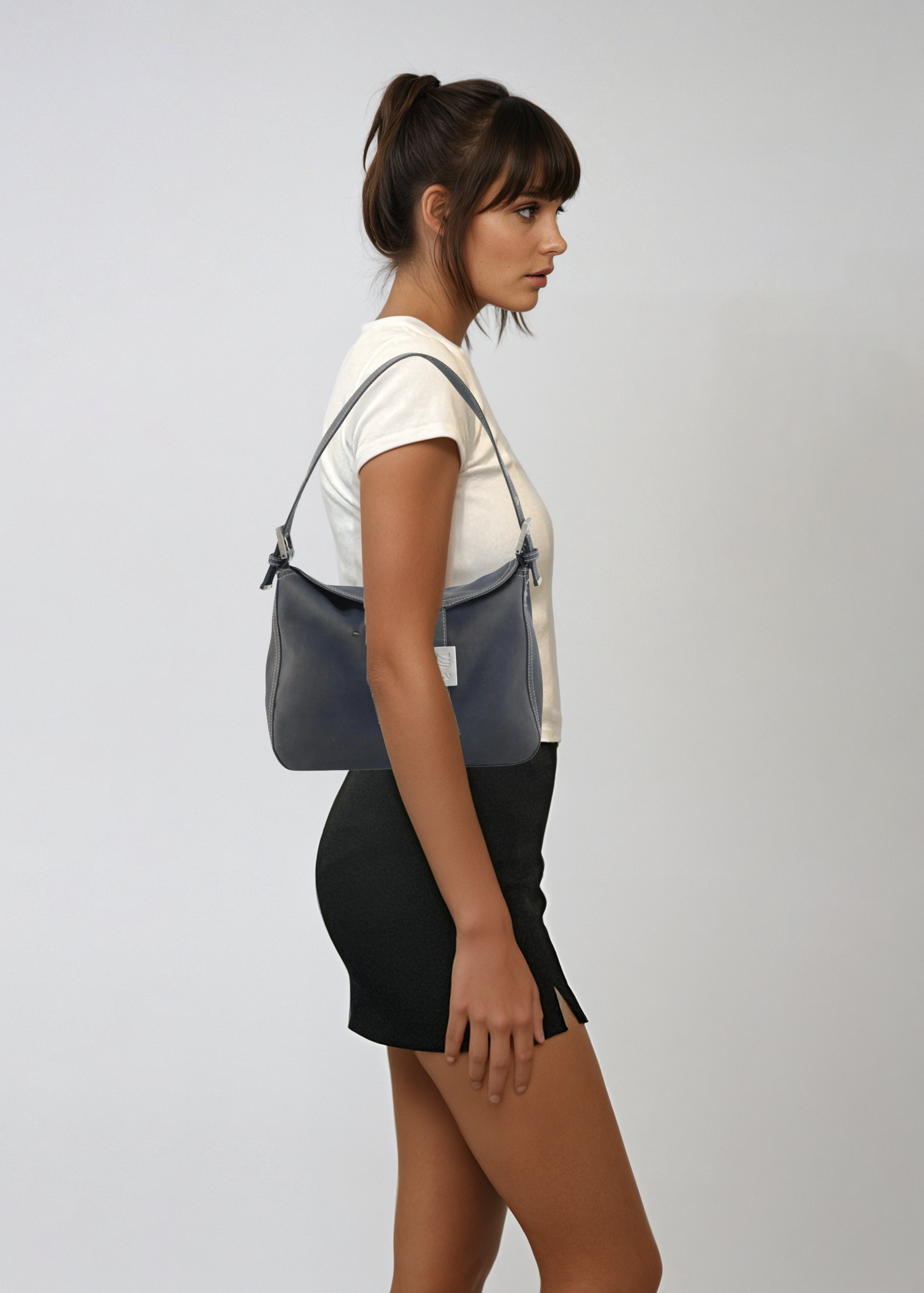 Fendi Navy Baguette