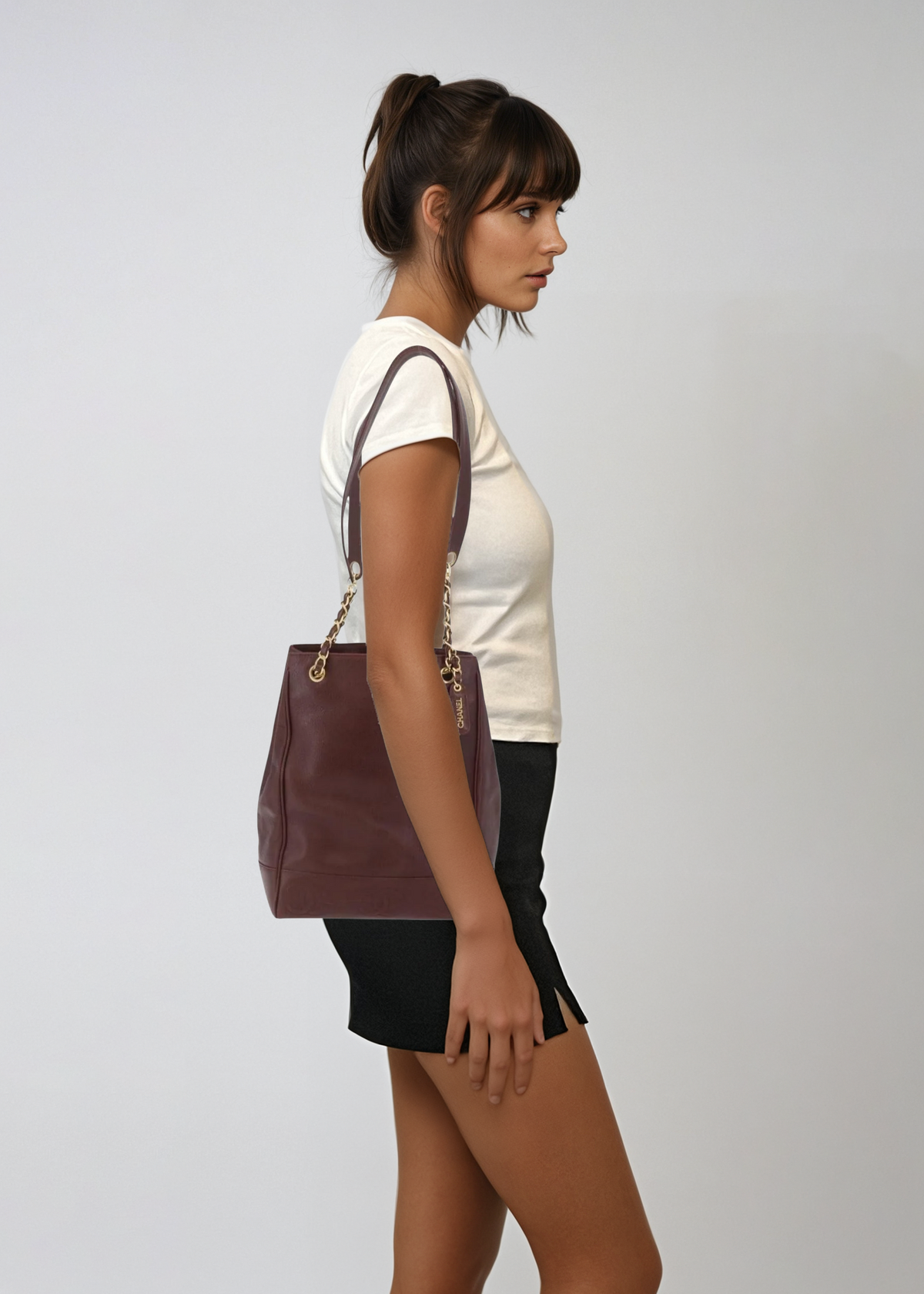 Chanel Brown Caviar Shoulder Bag