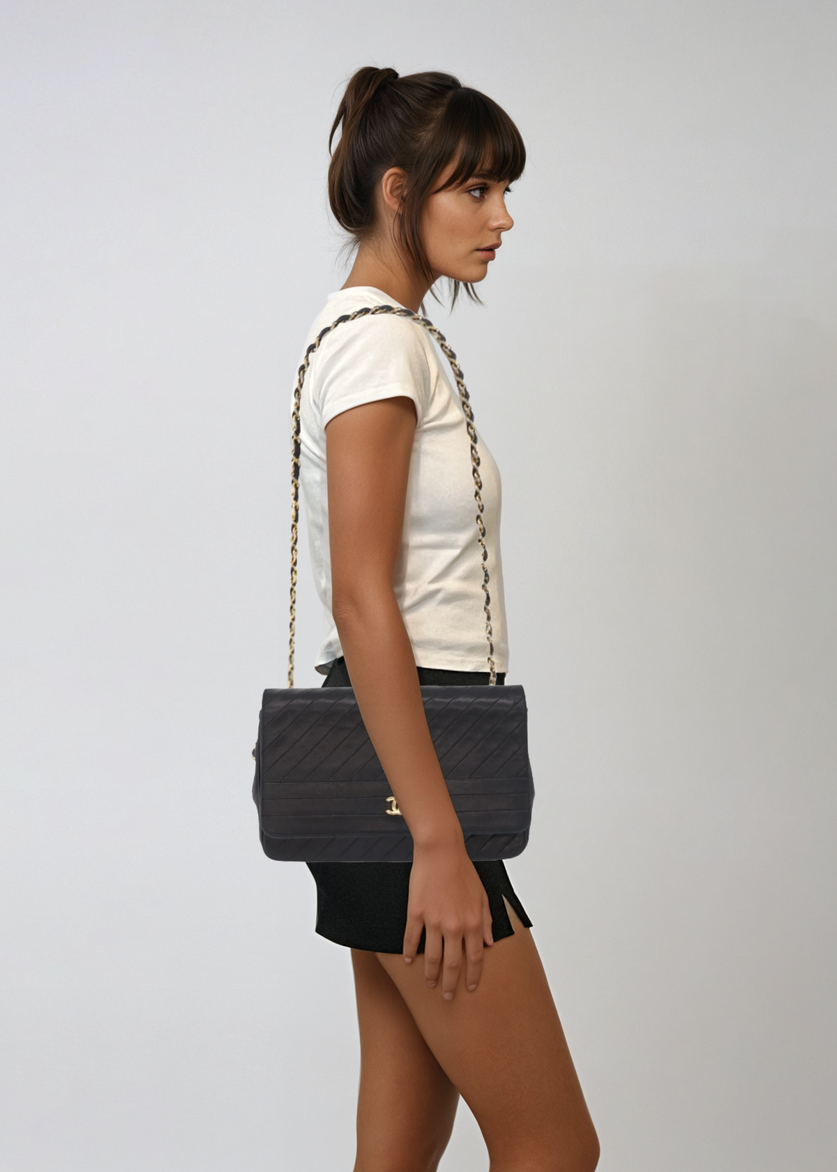 Chanel Leather Mademoiselle Shoulder Bag