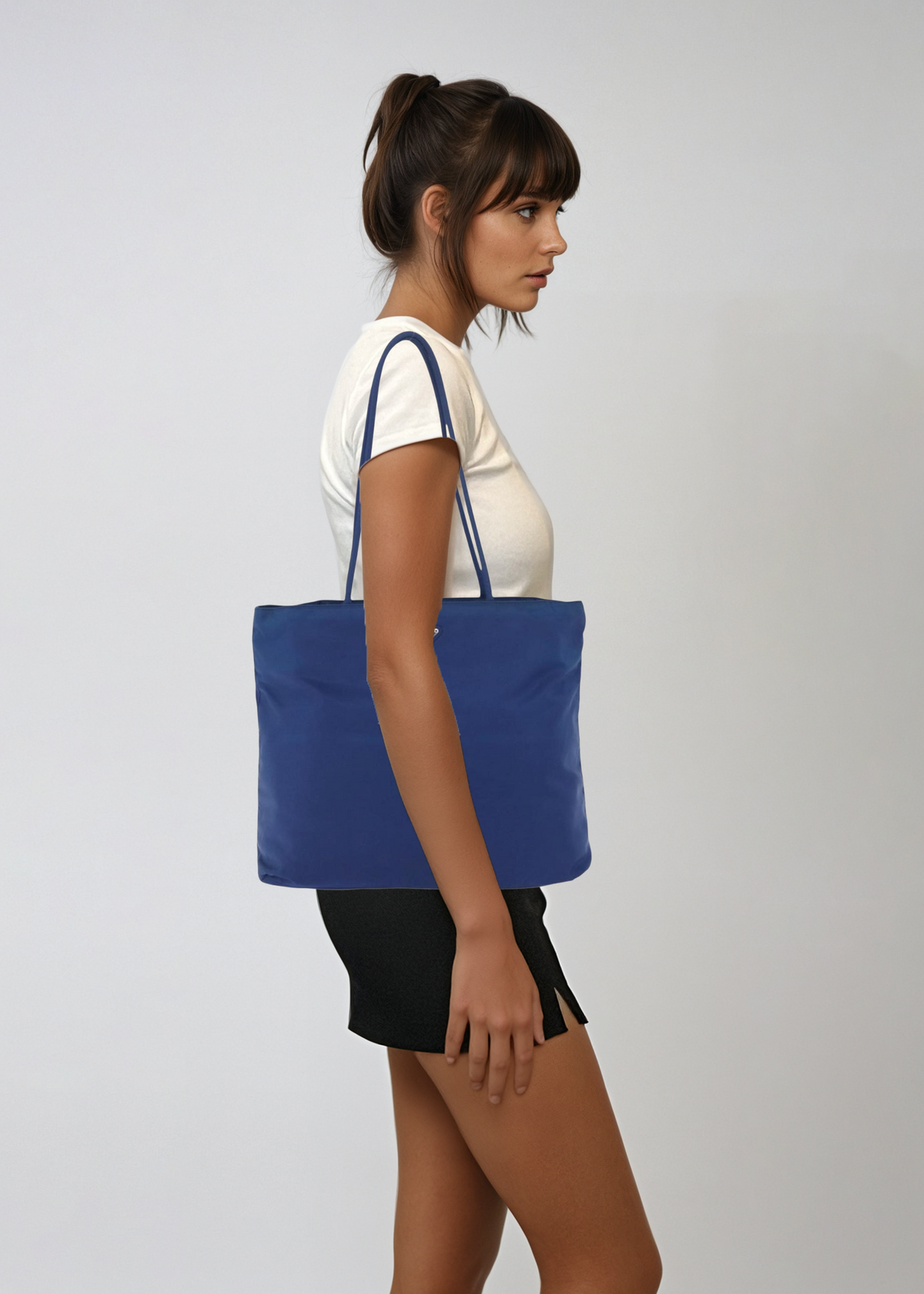 Prada Cobalt Blue Nylon Tote