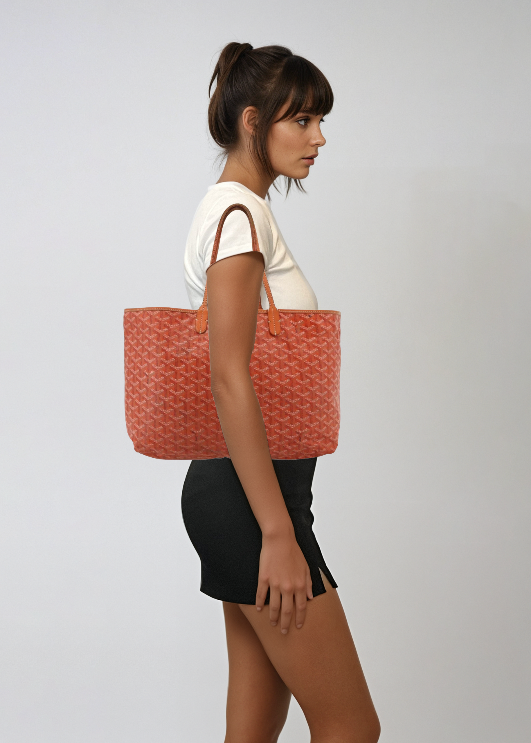 Goyard Orange St. Louis PM Tote