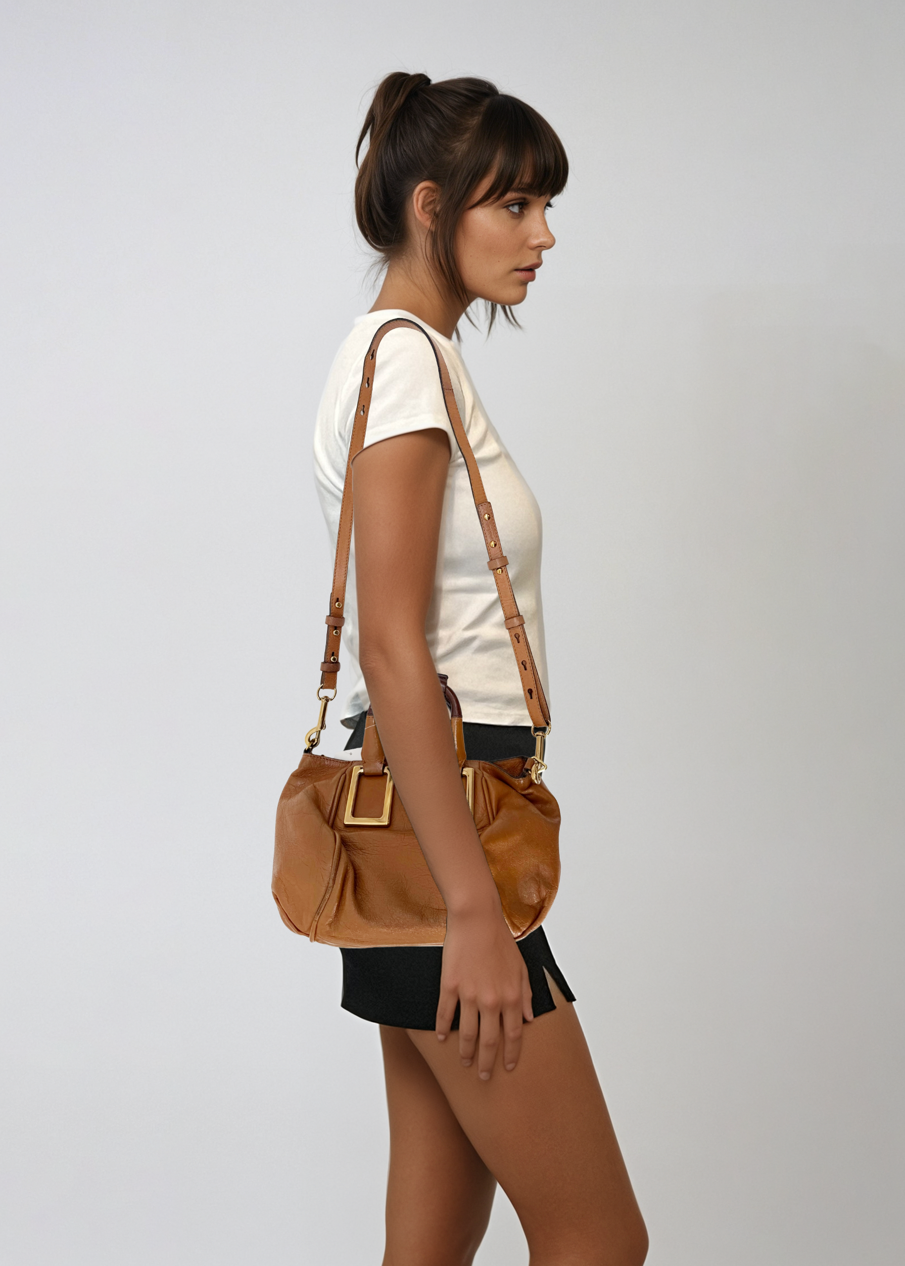 Chloe Tan Leather Handbag