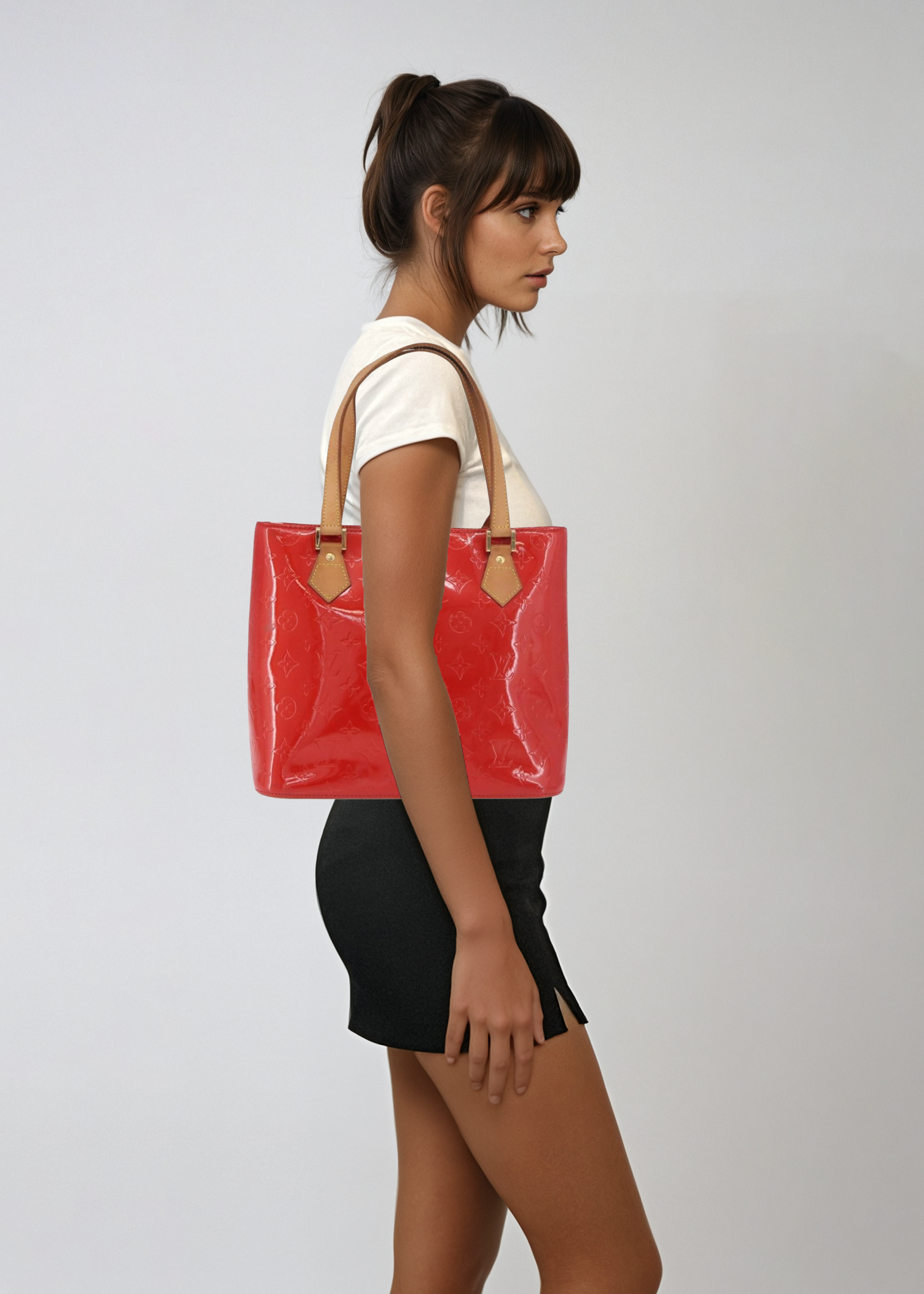 Louis Vuitton Red Vernis Tote