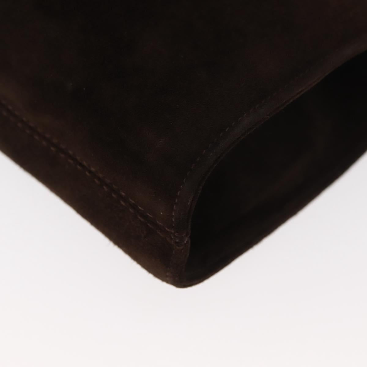 Ferragamo Brown Suede Shoulder Bag