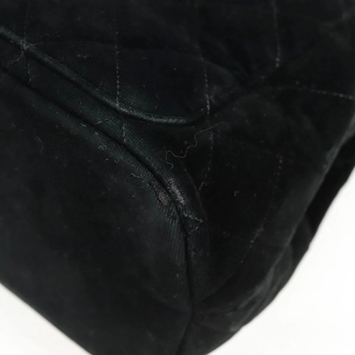 Chanel Black Velvet Handbag