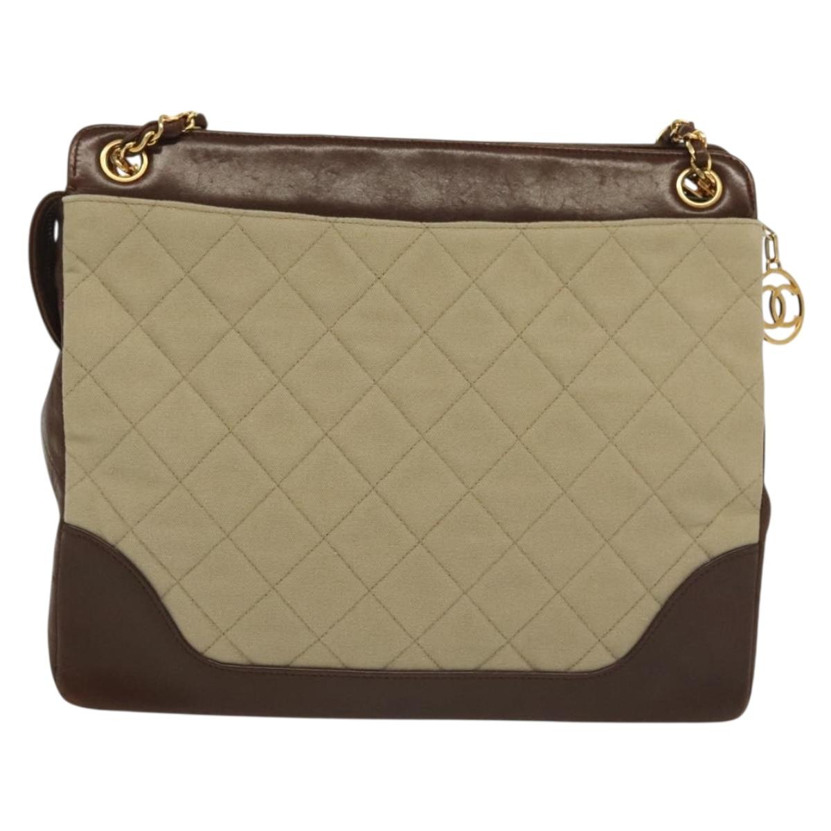 Chanel Tan & Brown Shoulder Bag