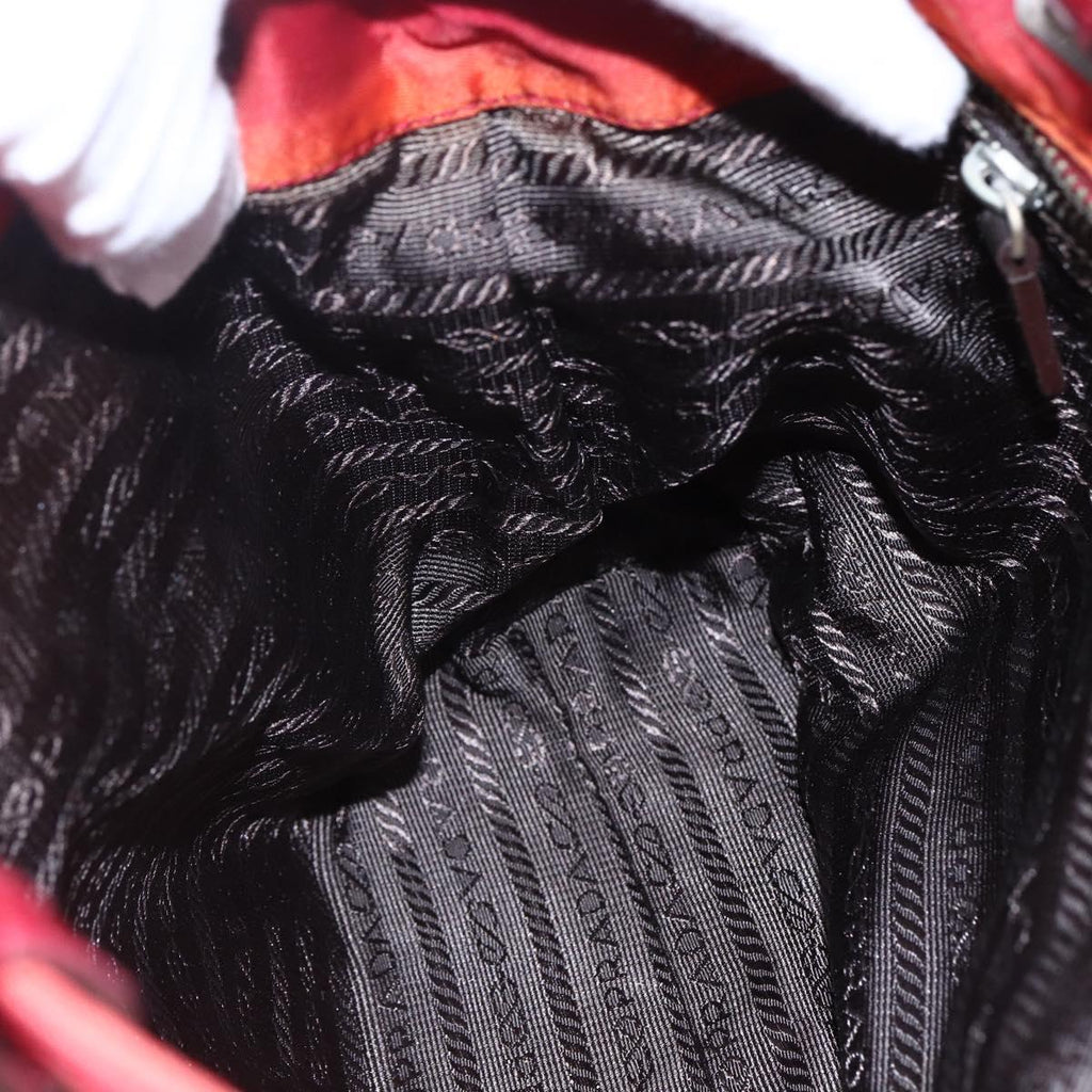 Prada Red Nylon Tote